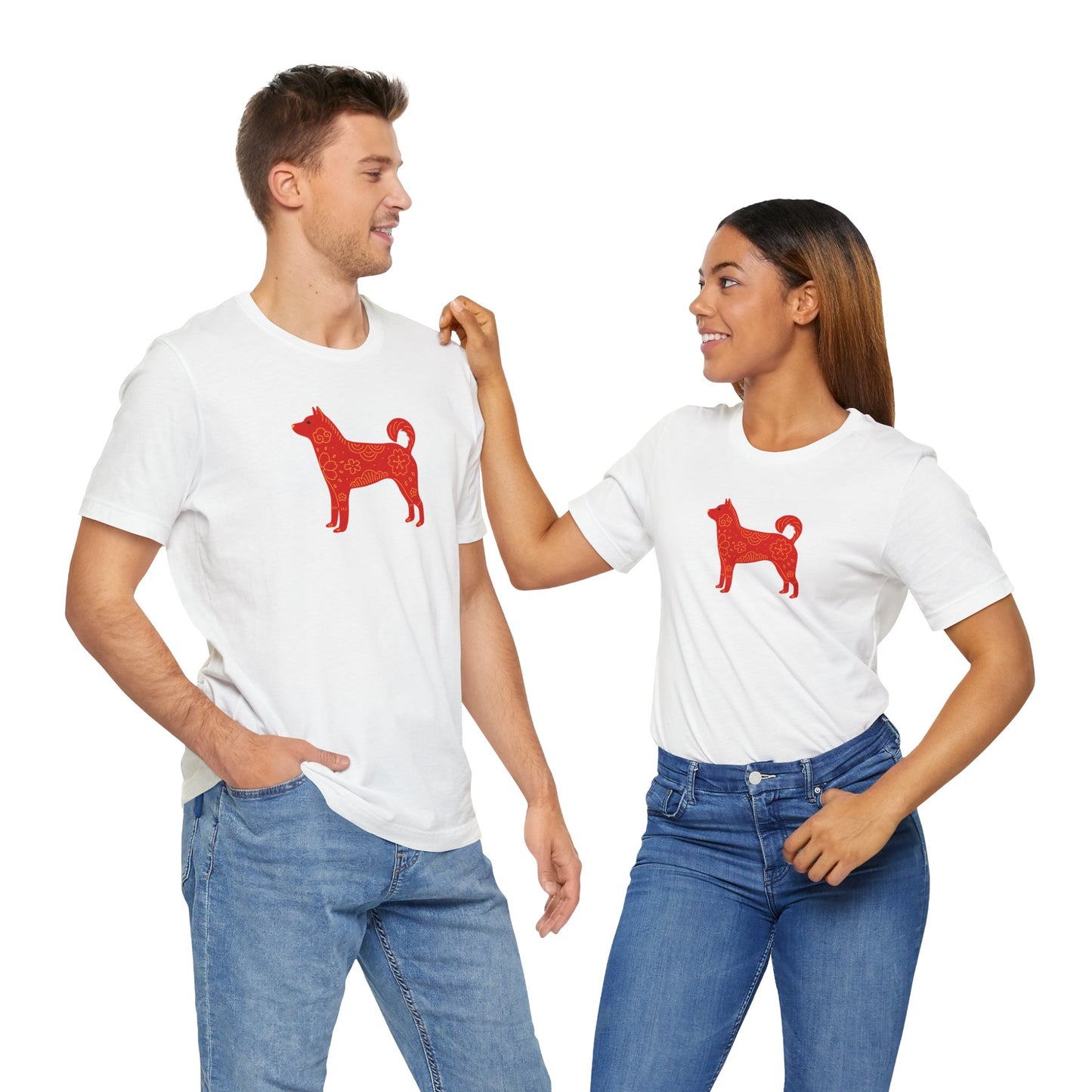 Pawsitively Adorable Year of the Dog Unisex Jersey Short Sleeve Tee
