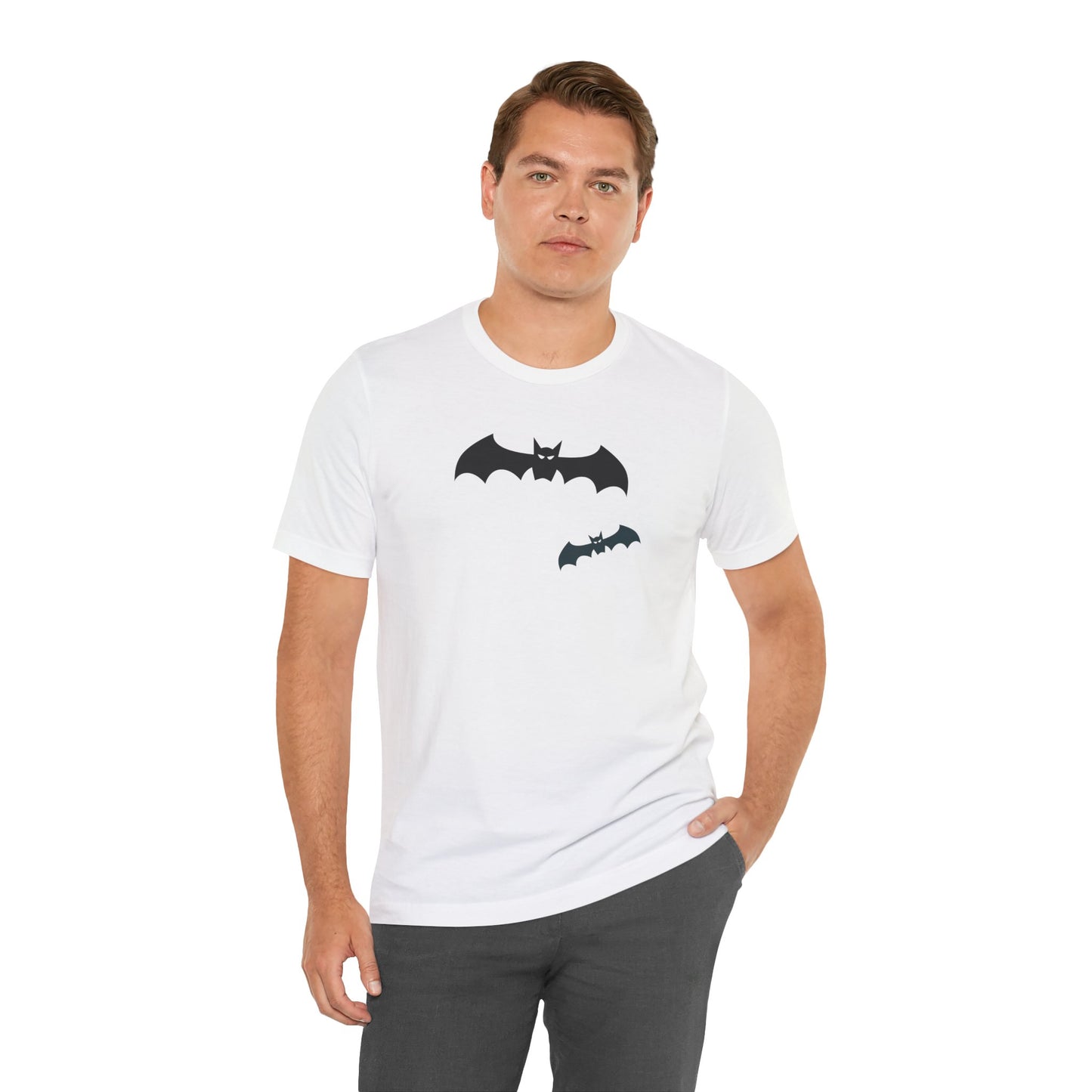 Halloween Bats OR That Caped Crusader Unisex Jersey Short Sleeve Tee