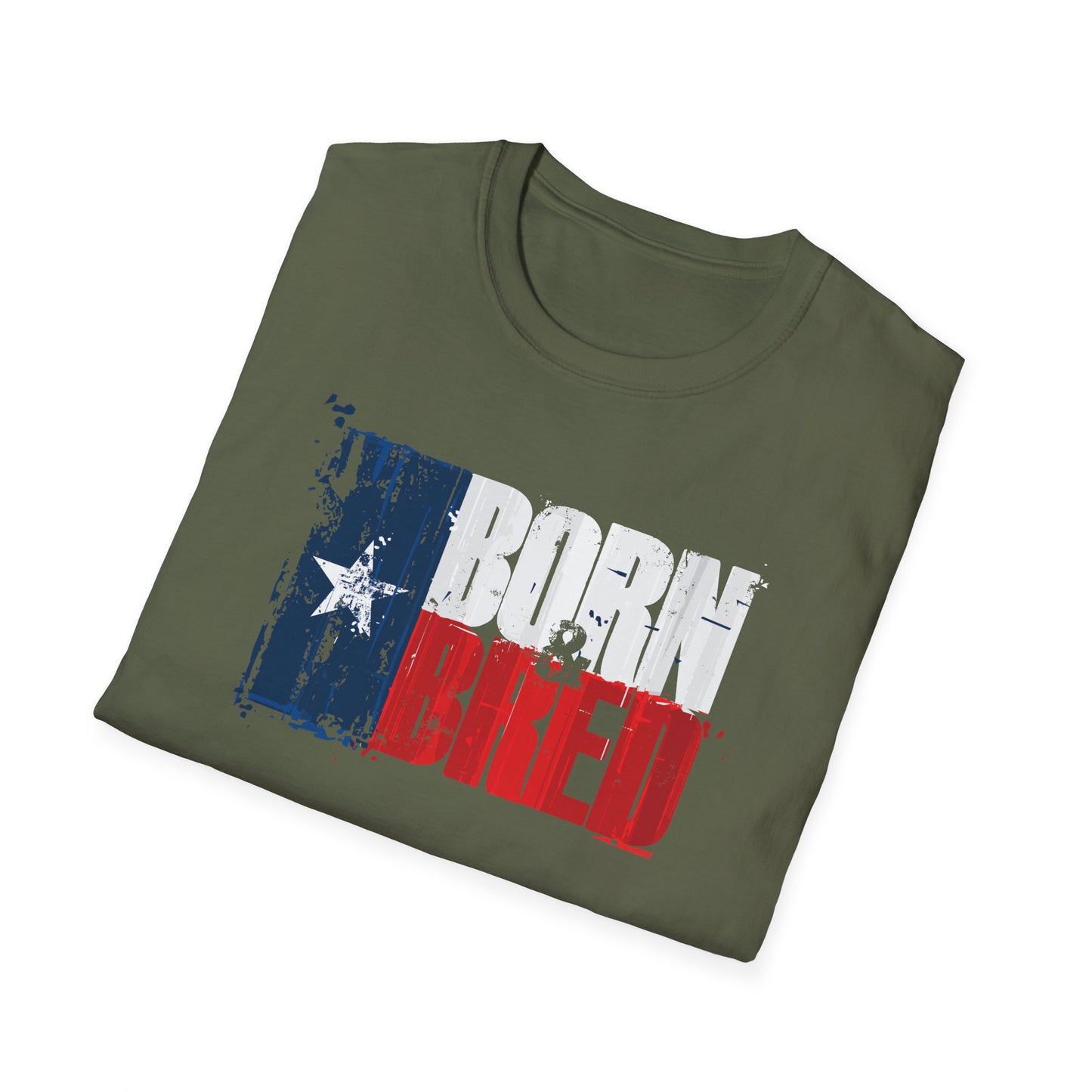 Texan Born & Bred Unisex Softstyle T-Shirt