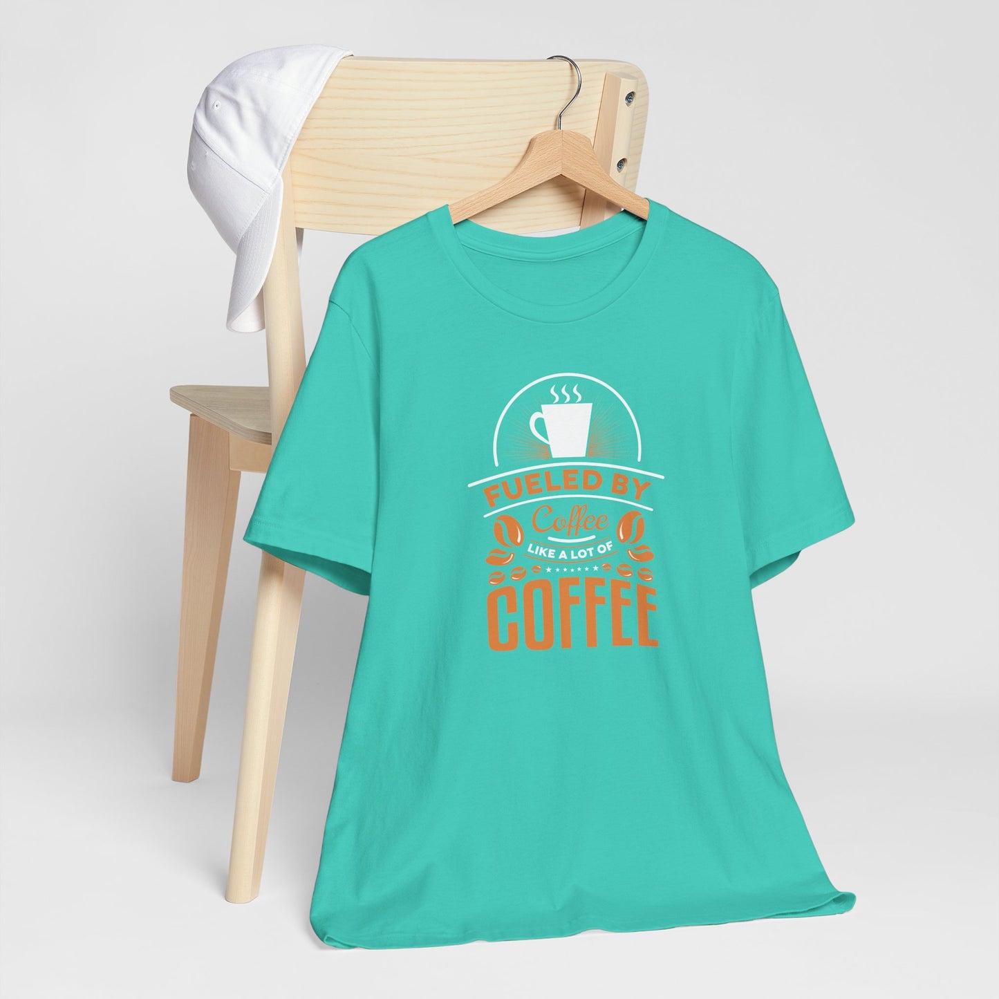 Fueled By Coffee Like A Lot Of Coffee Unisex Jersey Short Sleeve Tee