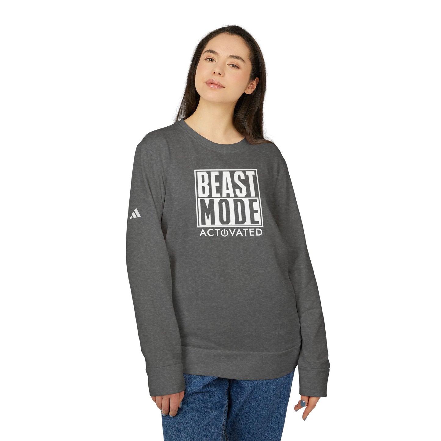 Beast Mode Activated Adidas Unisex Cozy Fleece Sweatshirt