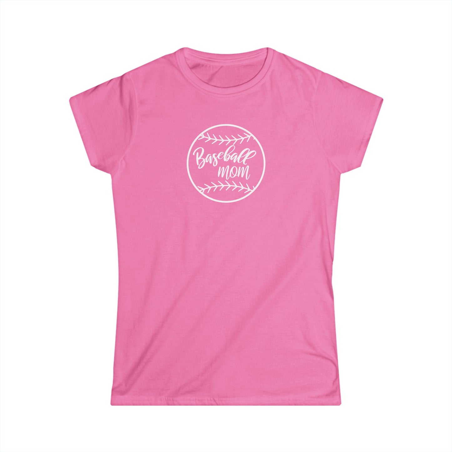 Baseball Mom Women's Softstyle Tee