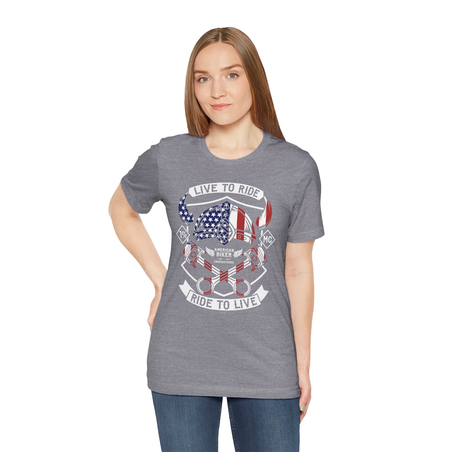 Live To Ride Ride To Live 1% MC Unisex Jersey Short Sleeve Tee