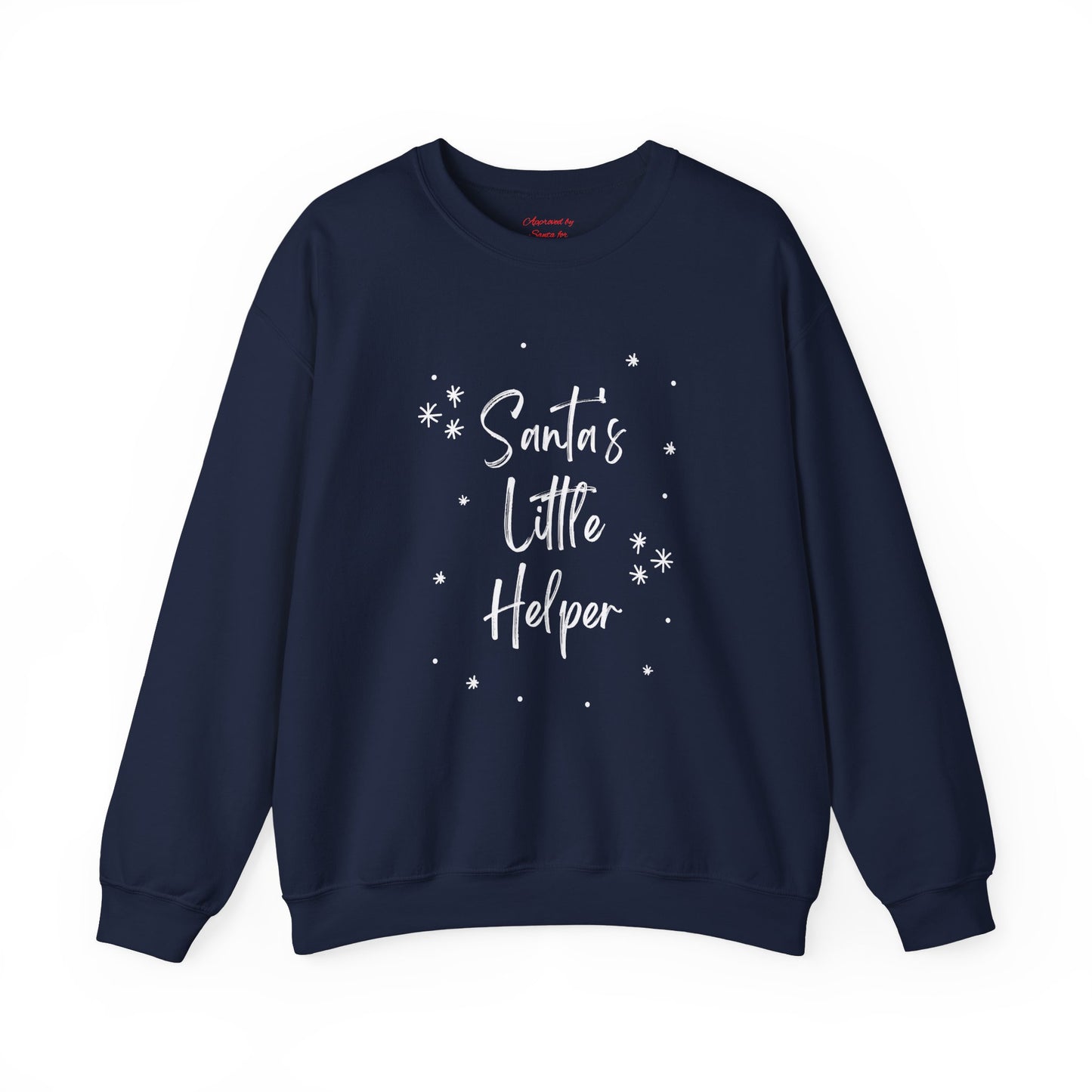 Unisex Heavy Blend Crewneck Sweatshirt Santa's Little Helper with Snowflakes π
βοΈβ¨