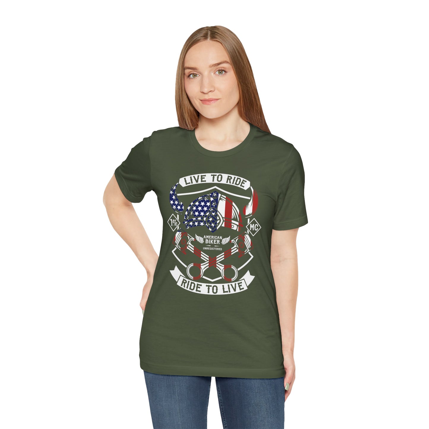 Live To Ride Ride To Live 1% MC Unisex Jersey Short Sleeve Tee