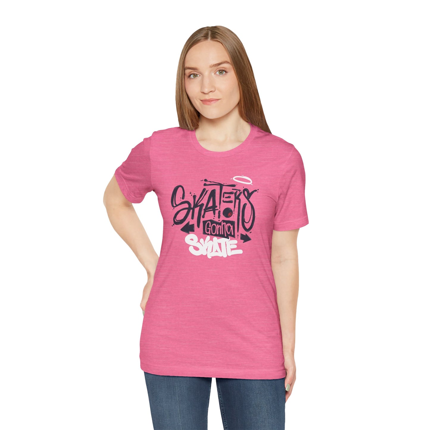 Skaters Gonna Skate Unisex Jersey Short Sleeve Tee