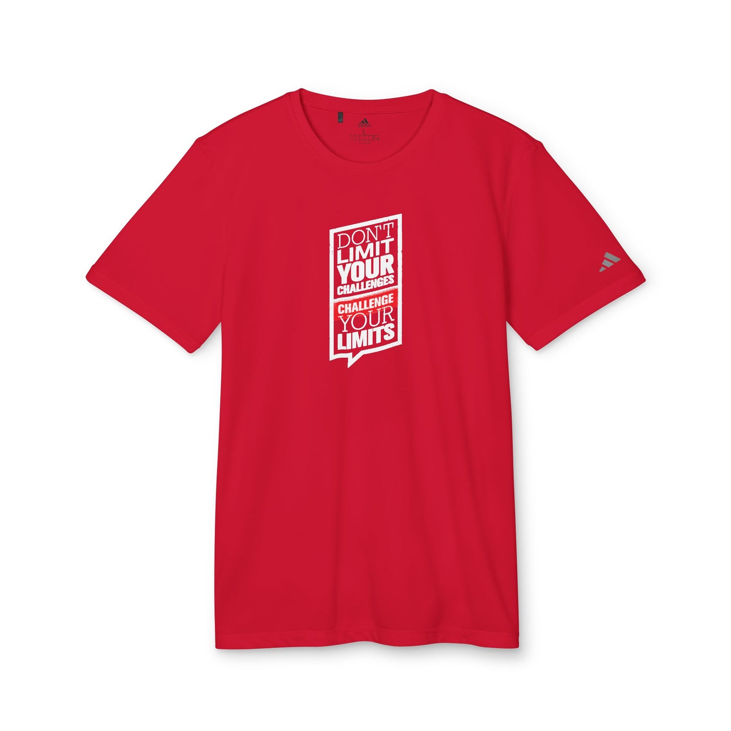 Don't Limit Your Challenges Challenge Your Limits Adidas Unisex Believe Sport T-Shirt