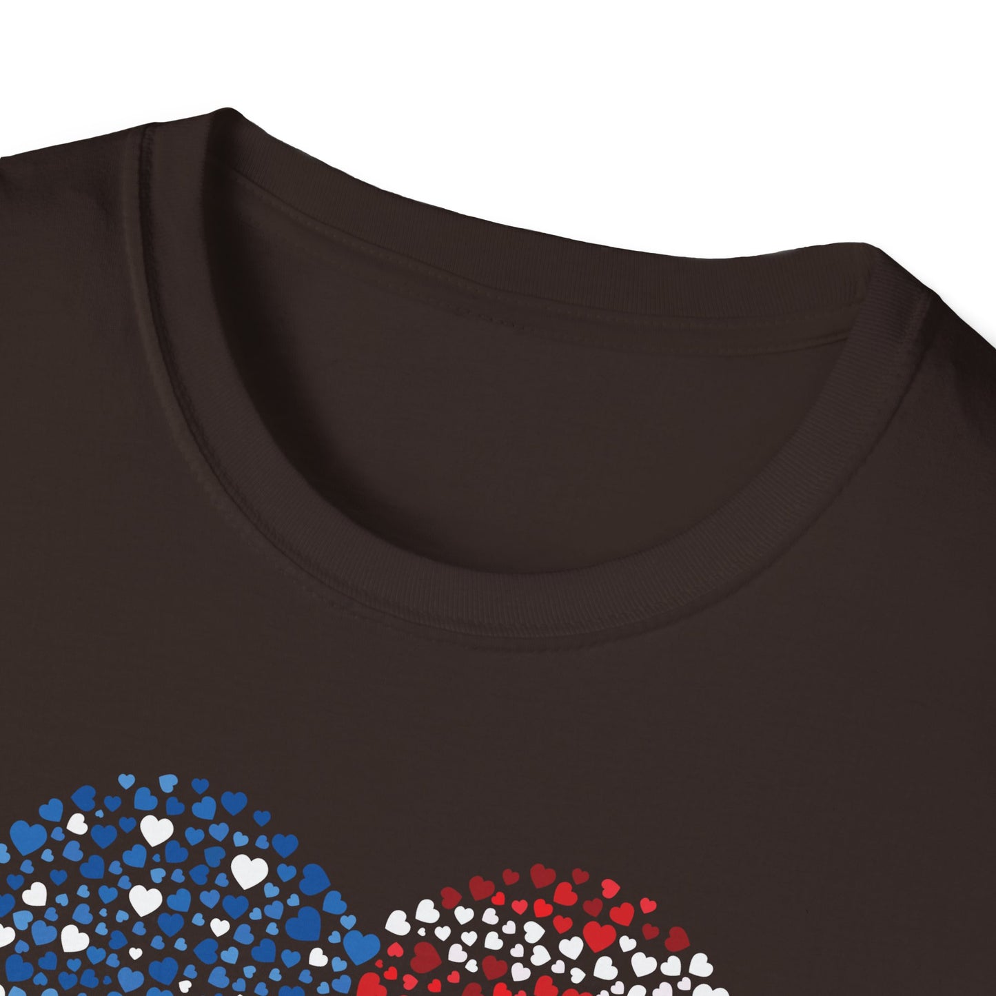 Patriotic Heartbeat Unisex Softstyle T-Shirt