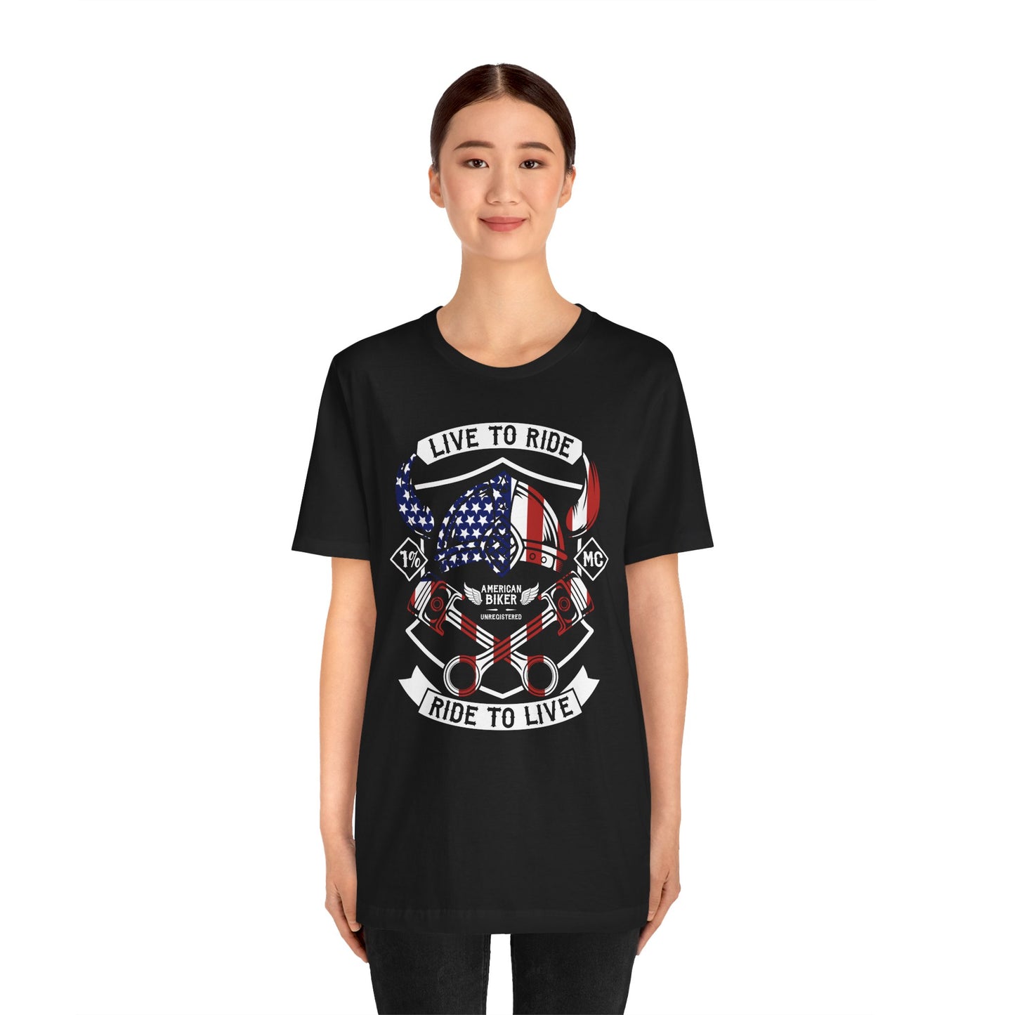 Live To Ride Ride To Live 1% MC Unisex Jersey Short Sleeve Tee