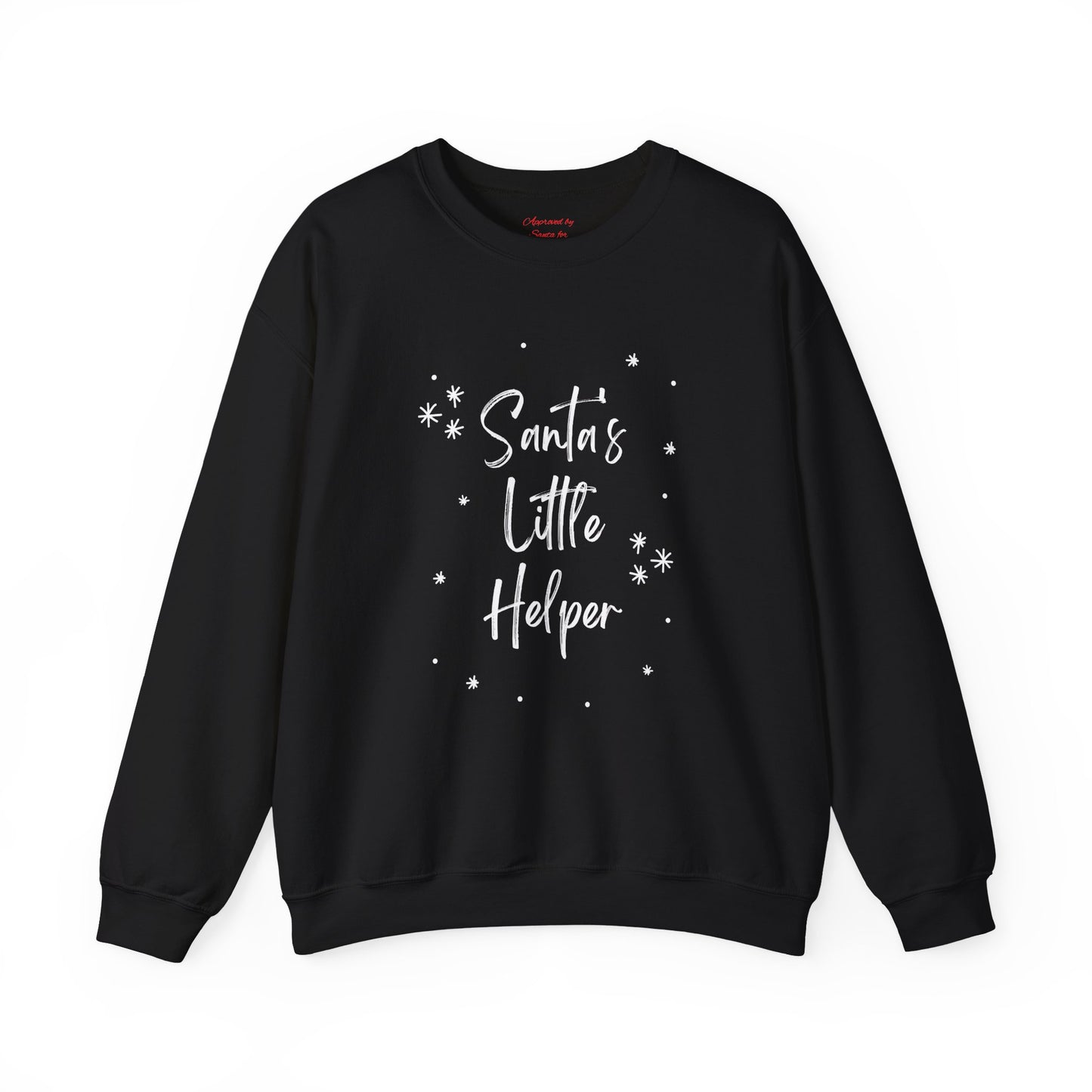 Unisex Heavy Blend Crewneck Sweatshirt Santa's Little Helper with Snowflakes π
βοΈβ¨