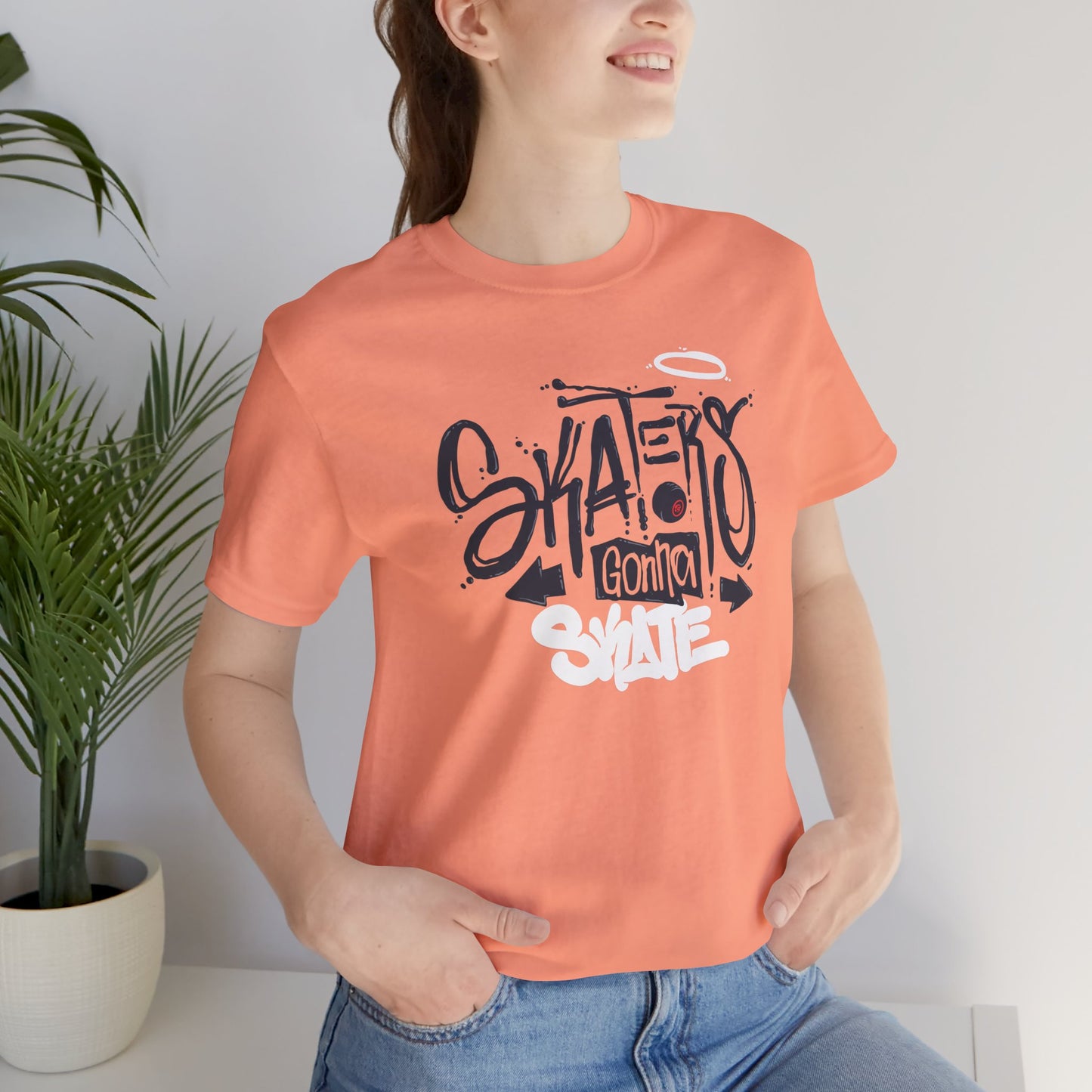 Skaters Gonna Skate Unisex Jersey Short Sleeve Tee