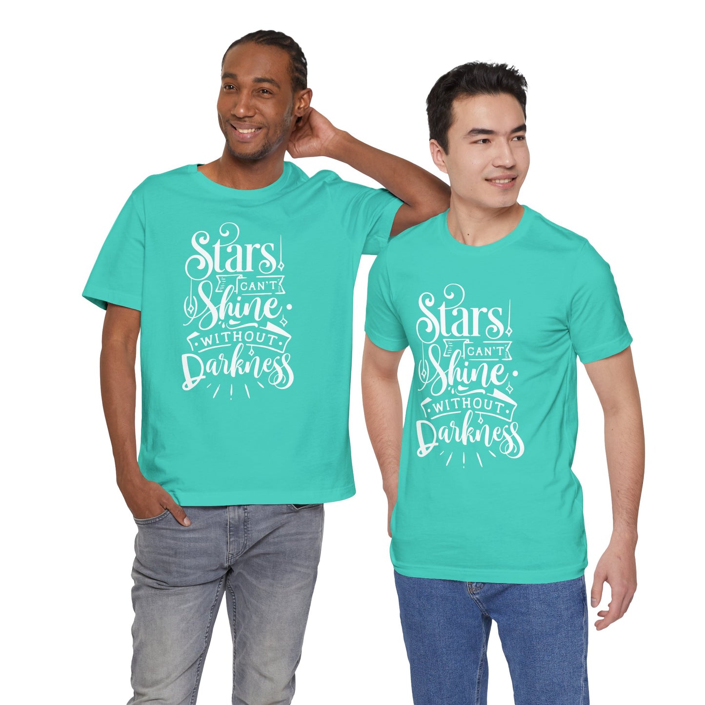 Stars Can't Shine Without Darkness Unisex Jersey Short Sleeve Tee