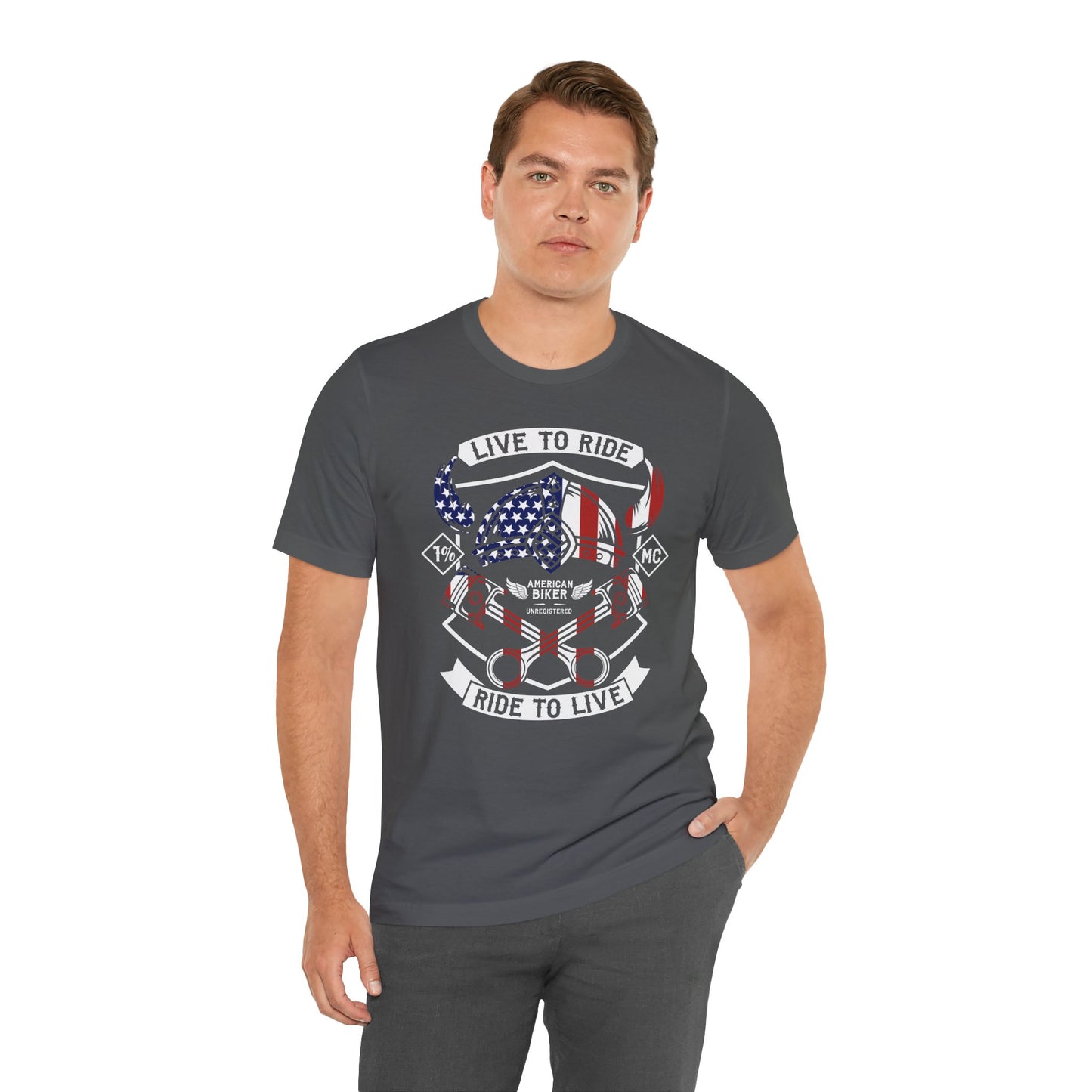 Live To Ride Ride To Live 1% MC Unisex Jersey Short Sleeve Tee