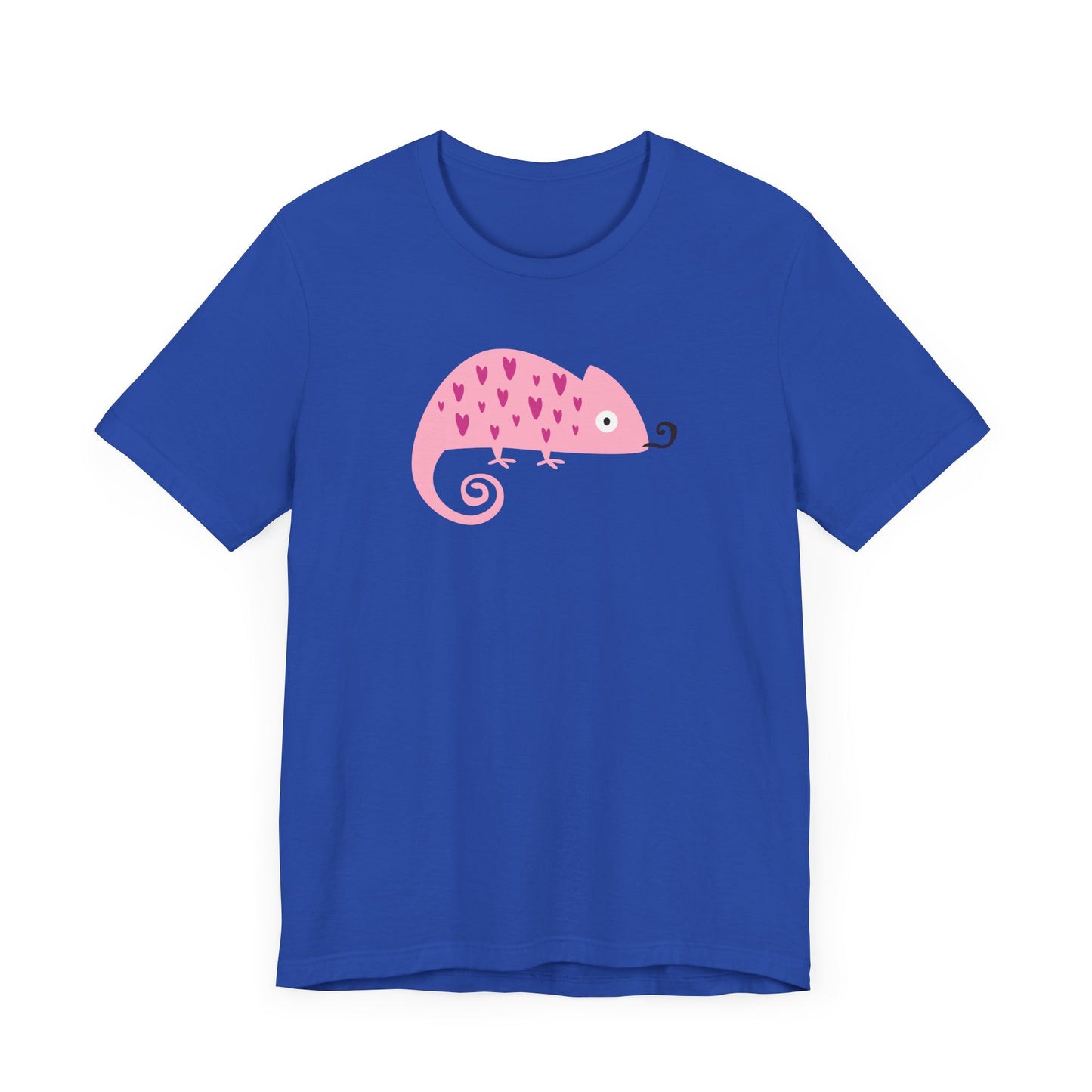 Pink Chameleon Love Heartfelt Charm Unisex Jersey Short Sleeve Tee