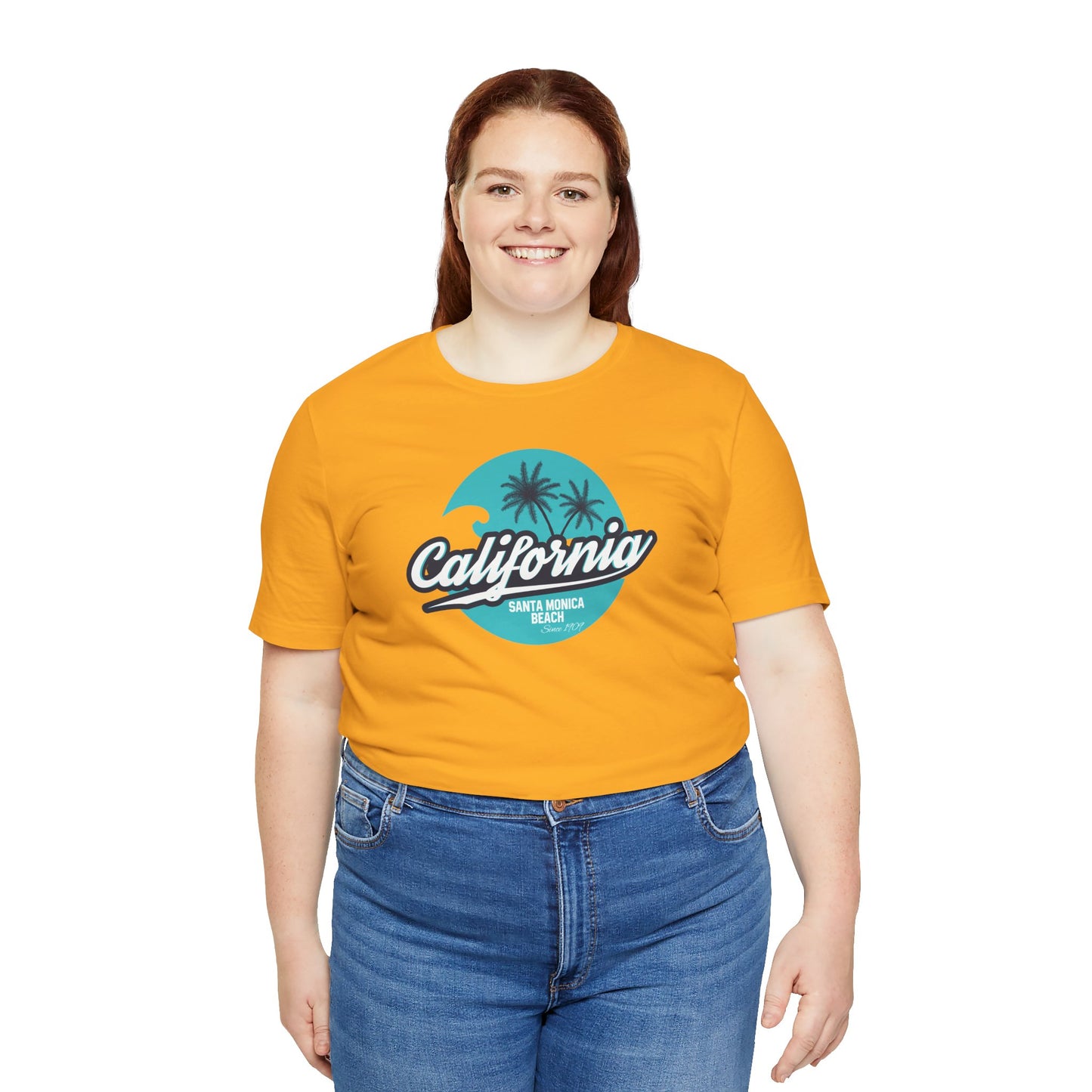 California Santa Monica Beach Unisex Jersey Short Sleeve Tee