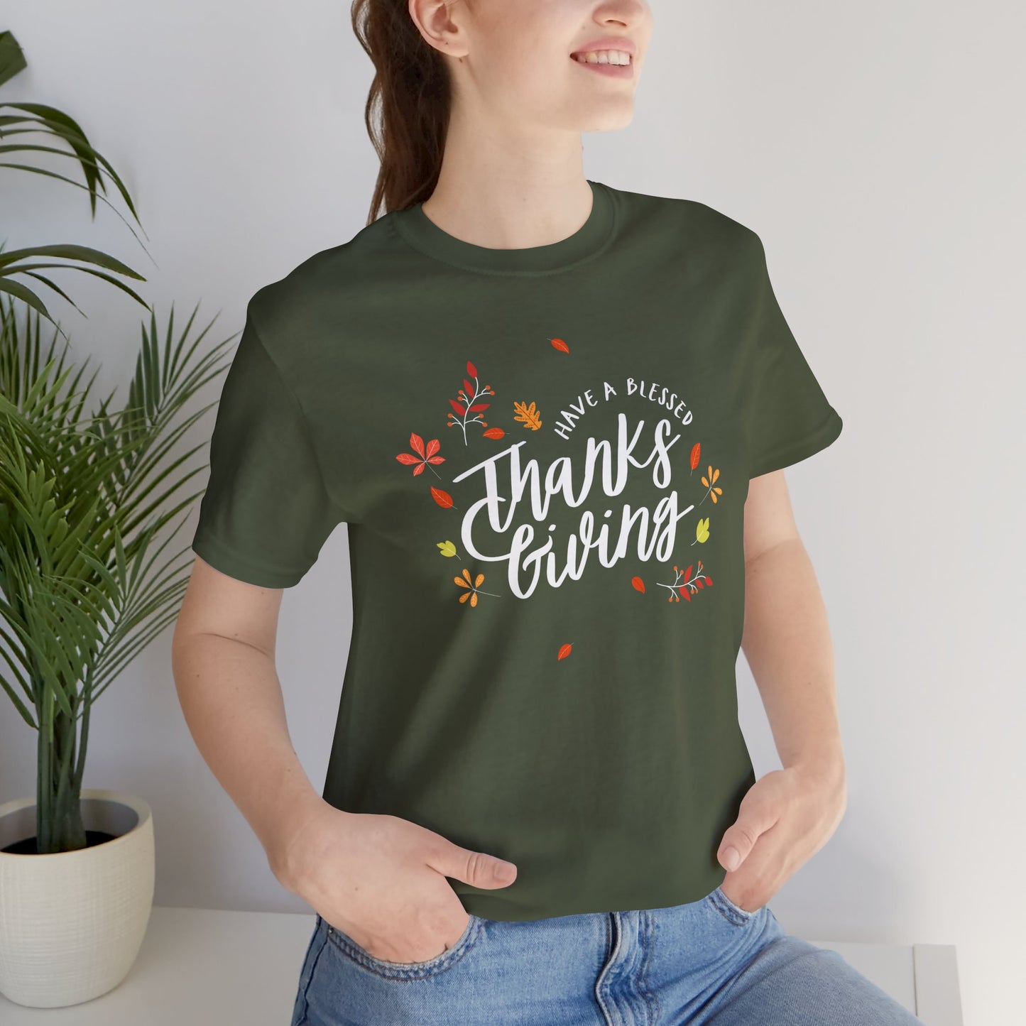 Have A Blessed Thanksgiving Unisex Jersey Short Sleeve Tee