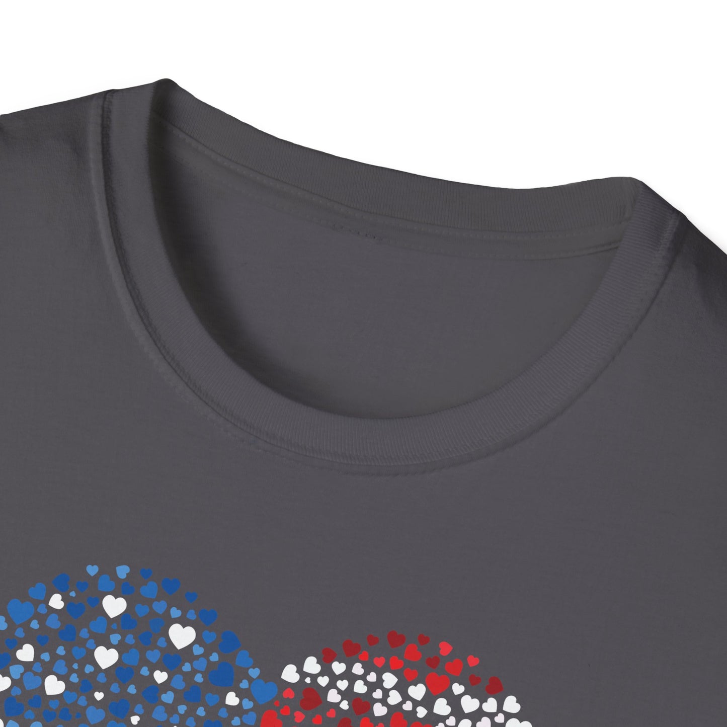 Patriotic Heartbeat Unisex Softstyle T-Shirt