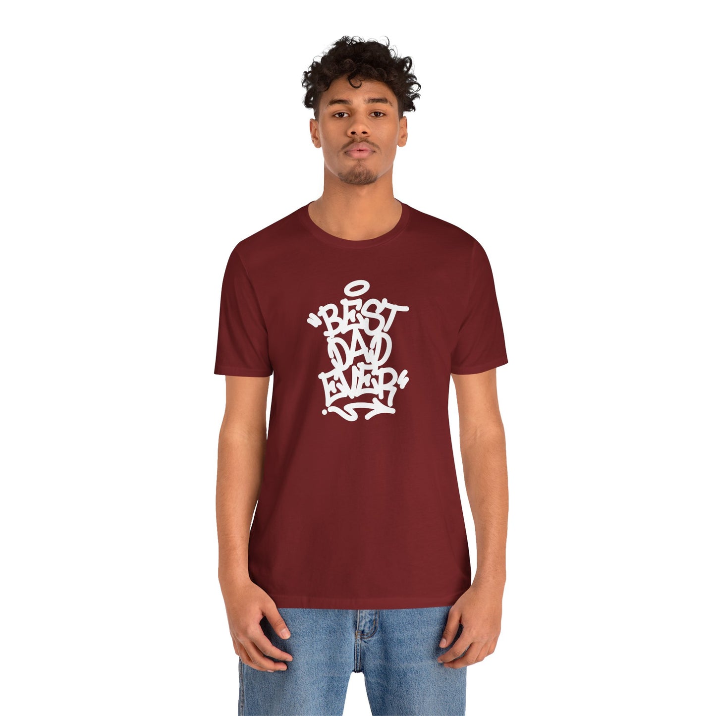 Best Dad Ever Men's Jersey Short Sleeve Tee