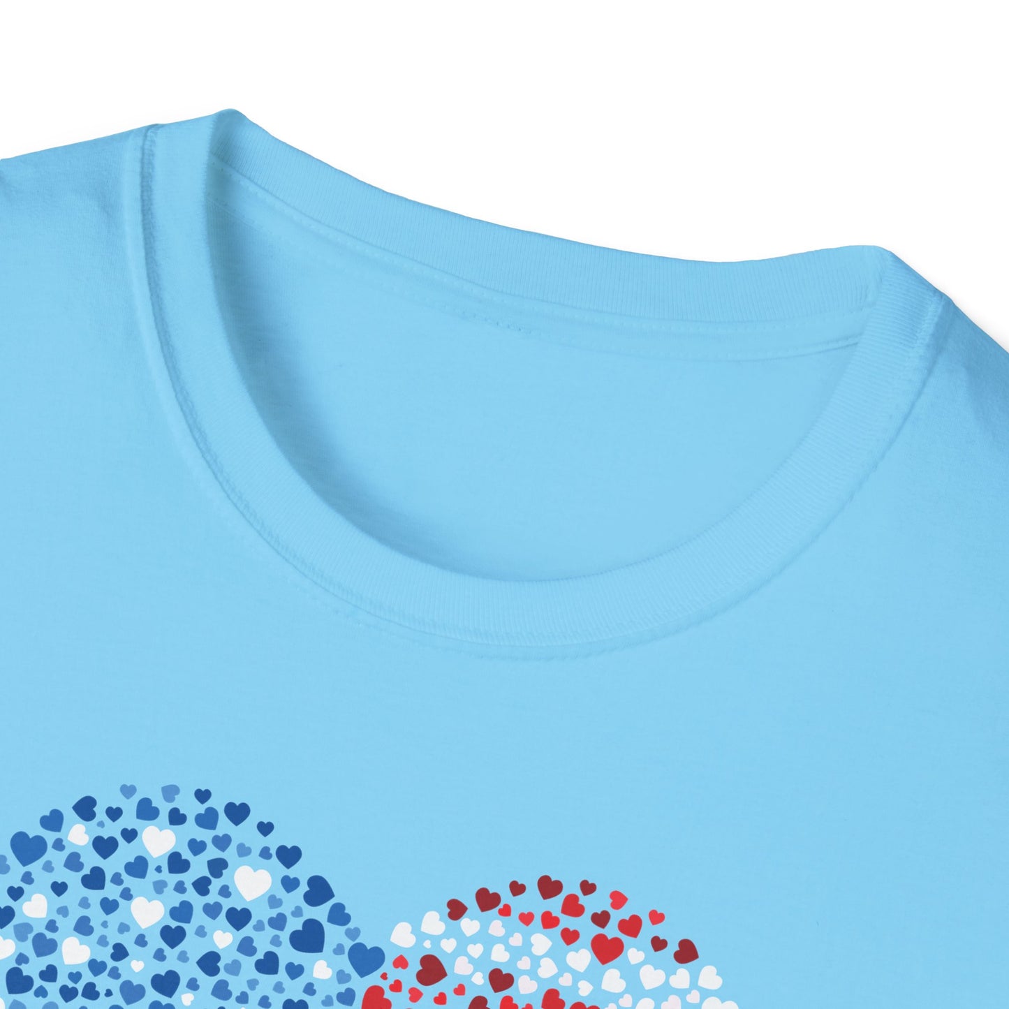 Patriotic Heartbeat Unisex Softstyle T-Shirt