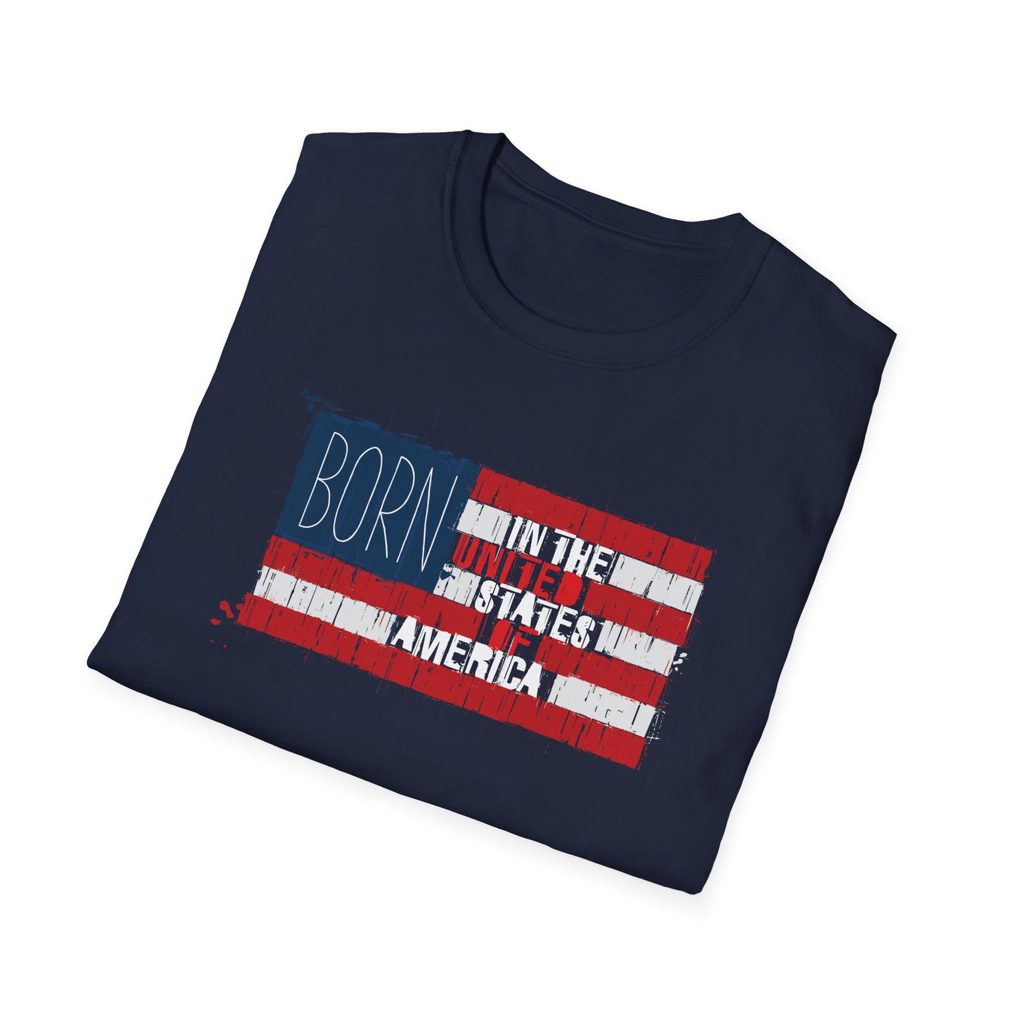 Born In The USA Unisex Softstyle T-Shirt