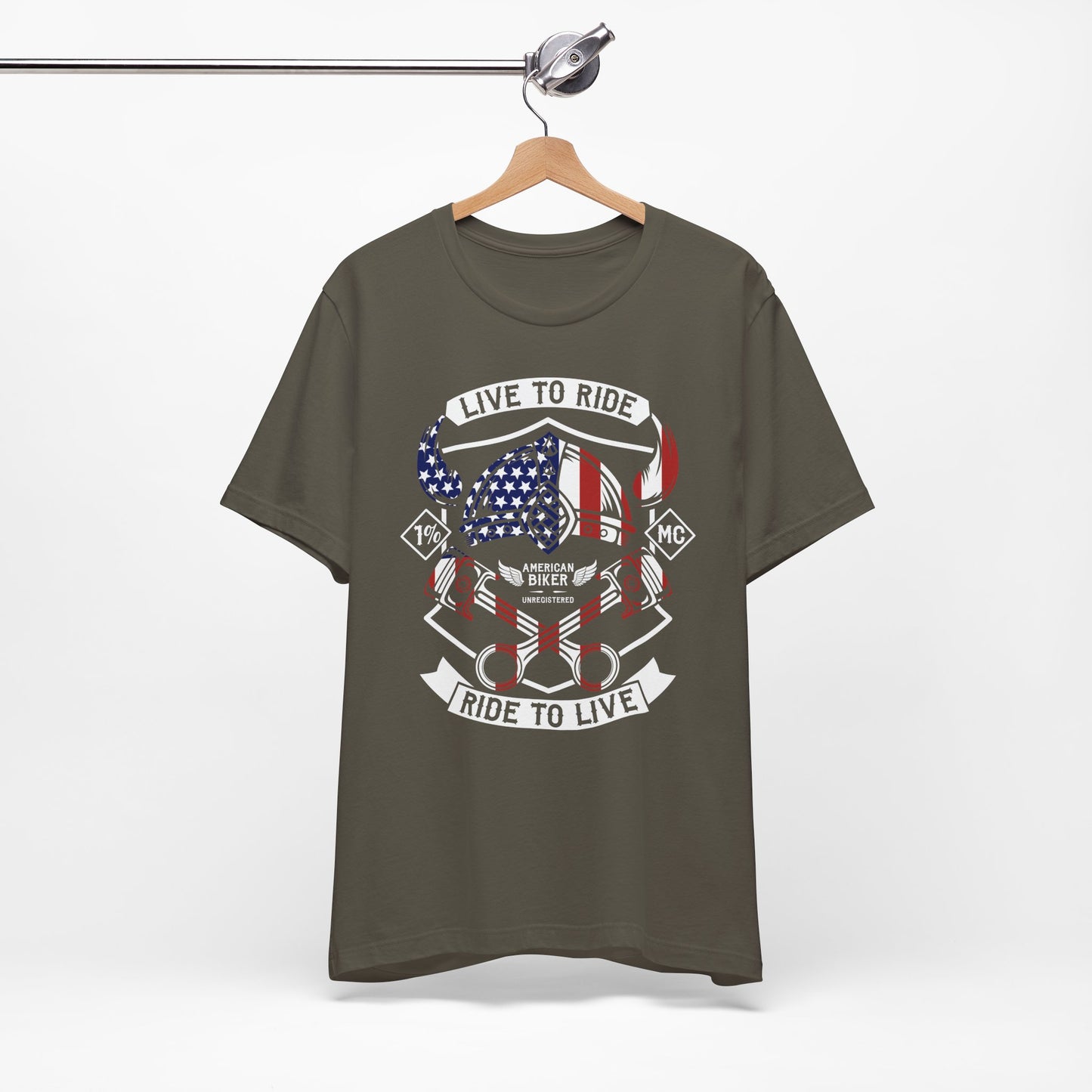 Live To Ride Ride To Live 1% MC Unisex Jersey Short Sleeve Tee