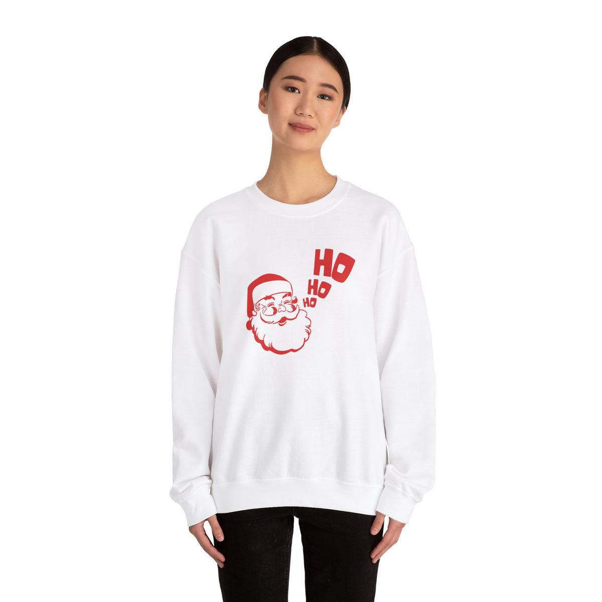 Unisex Heavy Blend Crewneck Sweatshirt Jovial Santa Ho Ho Ho π
β¨
