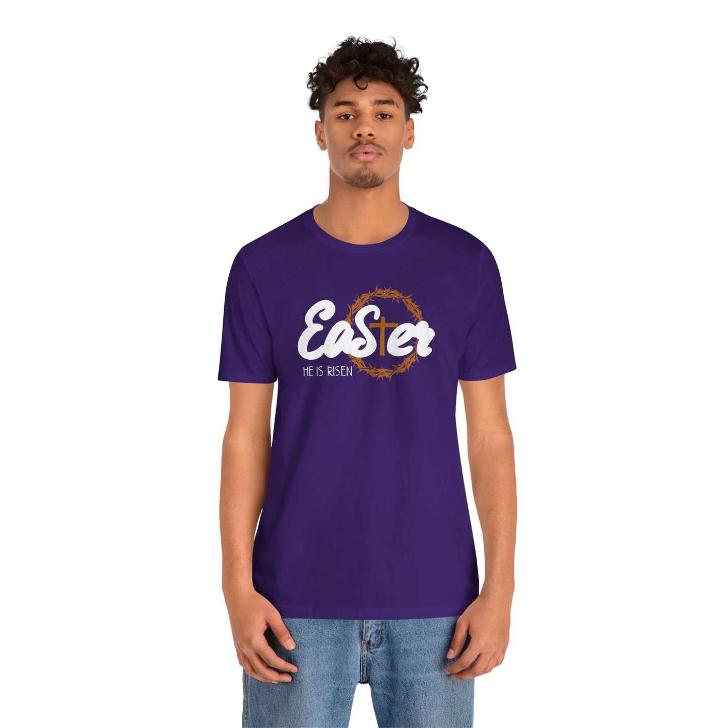 Easter He Is Risen Unisex Jersey Short Sleeve Tee