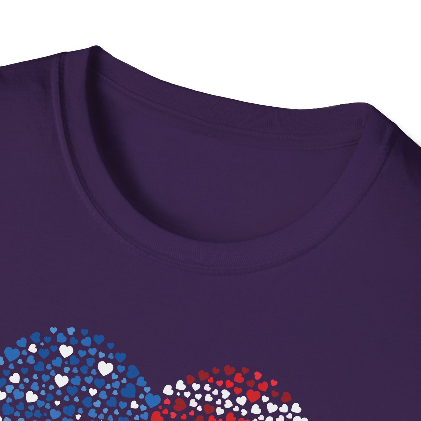 Patriotic Heartbeat Unisex Softstyle T-Shirt