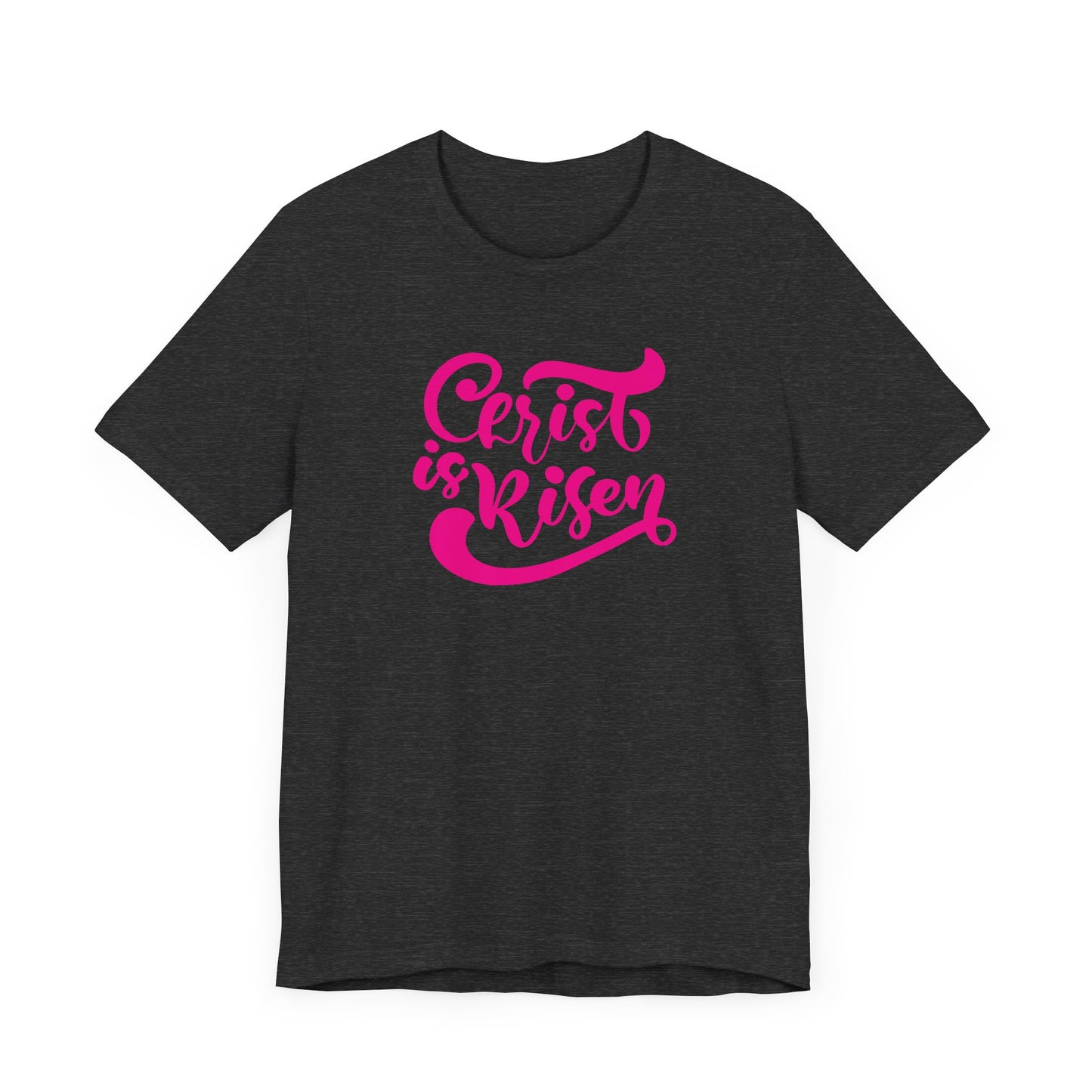Christ is Risen Pink Print Unisex Jersey Short Sleeve Tee