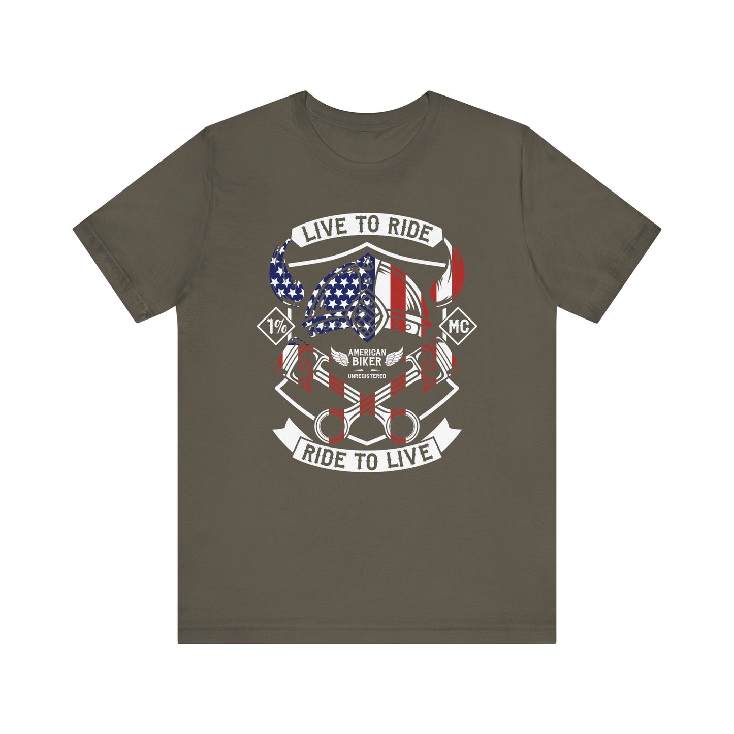 Live To Ride Ride To Live 1% MC Unisex Jersey Short Sleeve Tee