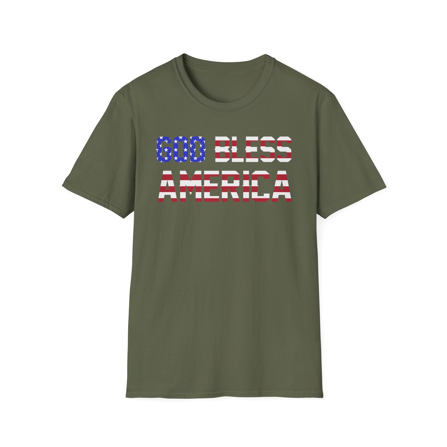 God Bless America Unisex Softstyle T-Shirt