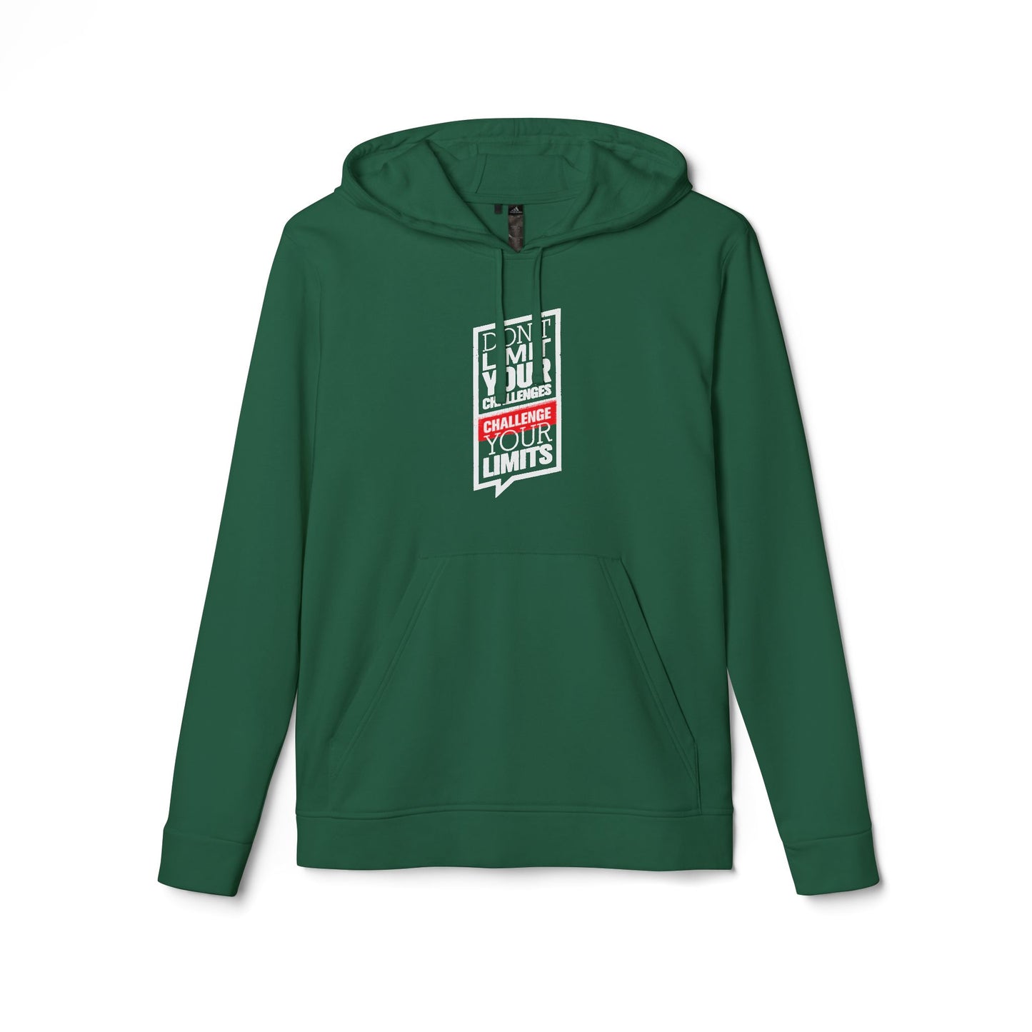 Don't Limit Your Challenges Challenge Your Limits Adidas Unisex Cozy Fleece Hoodie
