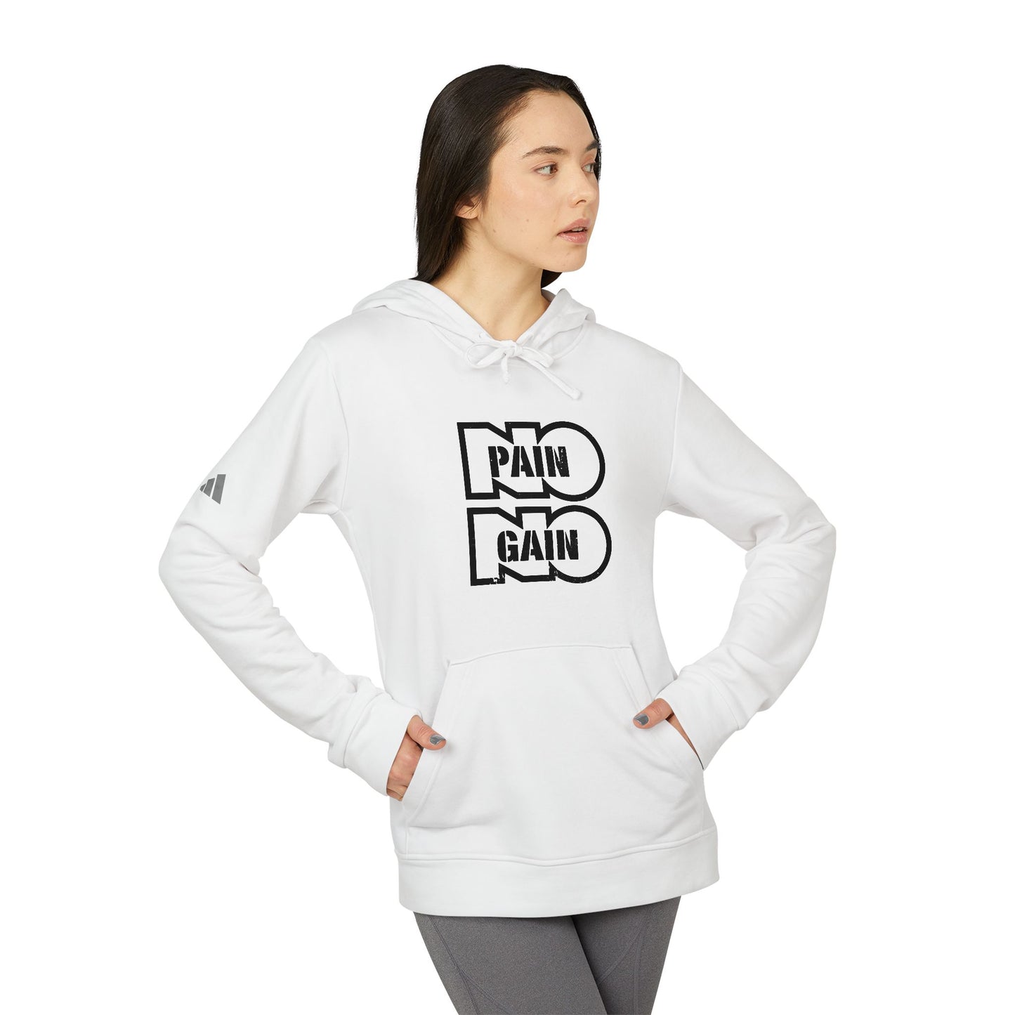 No Pain No Gain Adidas Unisex Cozy Fleece Hoodie