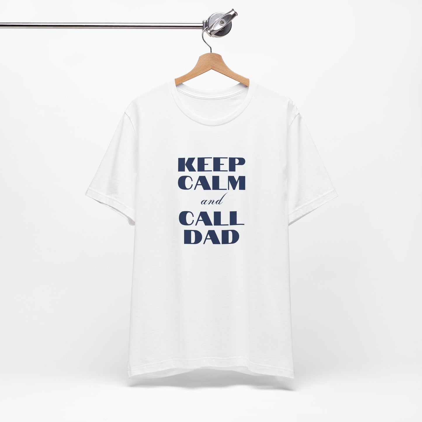 Keep Calm and Call Dad Men's Jersey Short Sleeve Tee