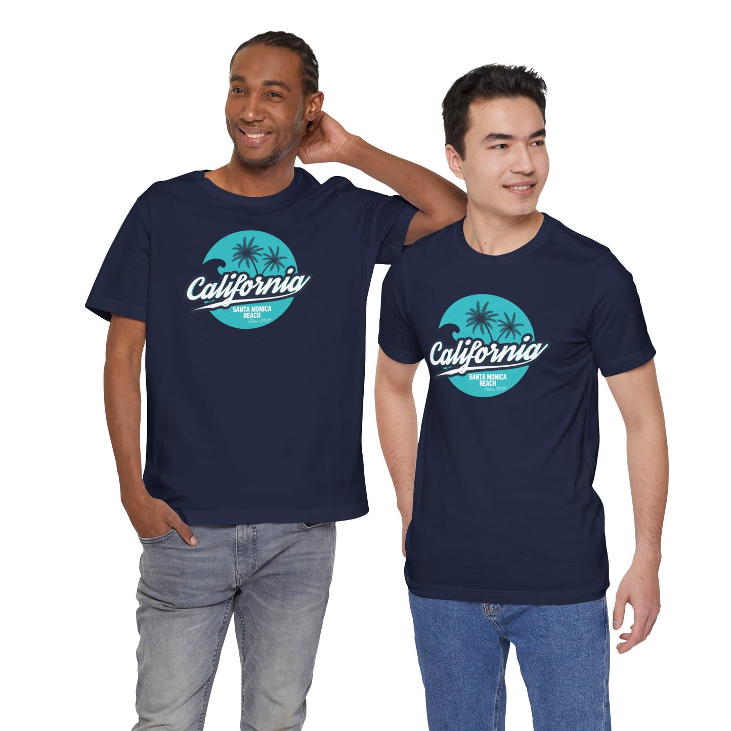 California Santa Monica Beach Unisex Jersey Short Sleeve Tee