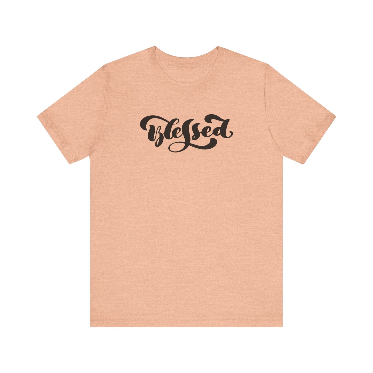 Unisex Jersey Short Sleeve Tee Blessed Quote Black Print
