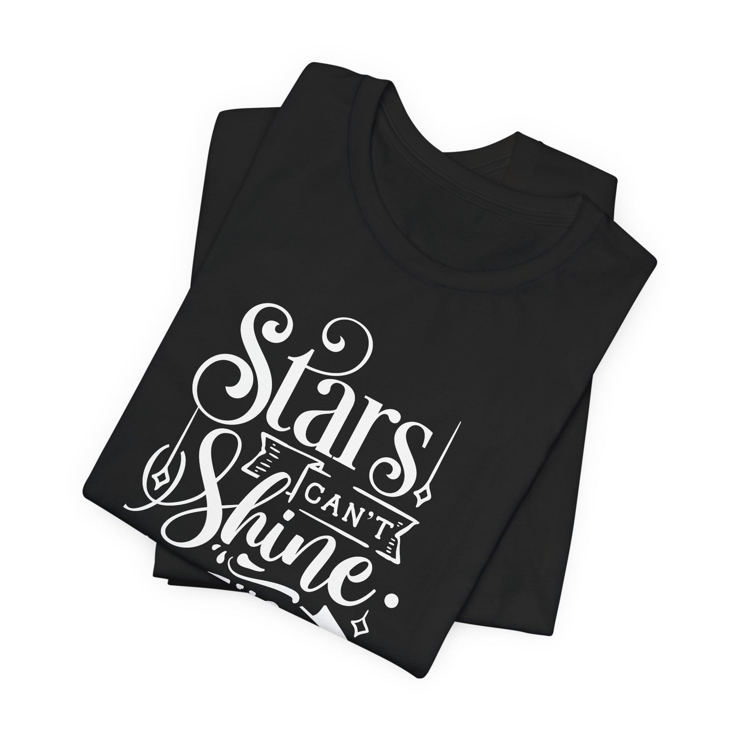 Stars Can't Shine Without Darkness Unisex Jersey Short Sleeve Tee