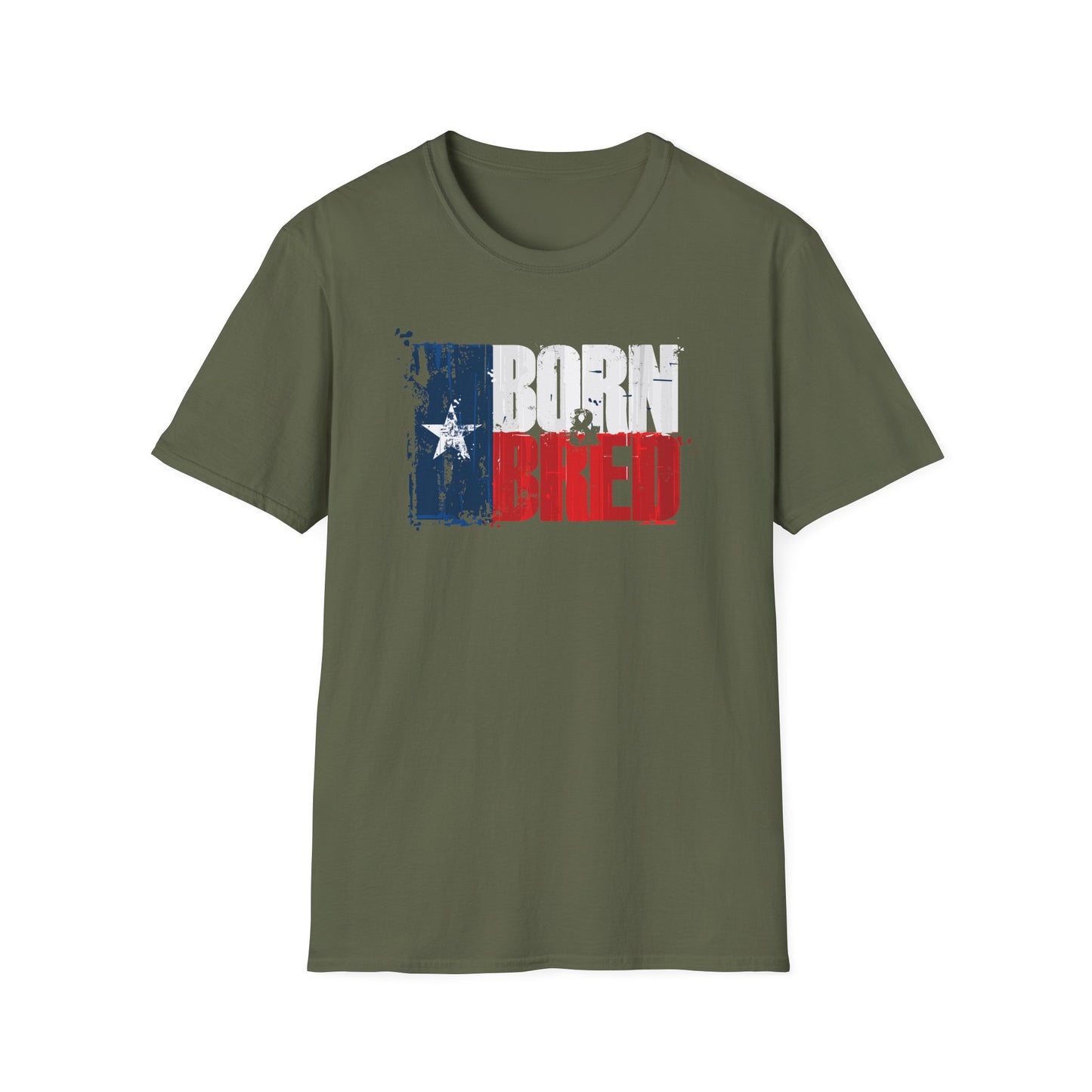Texan Born & Bred Unisex Softstyle T-Shirt