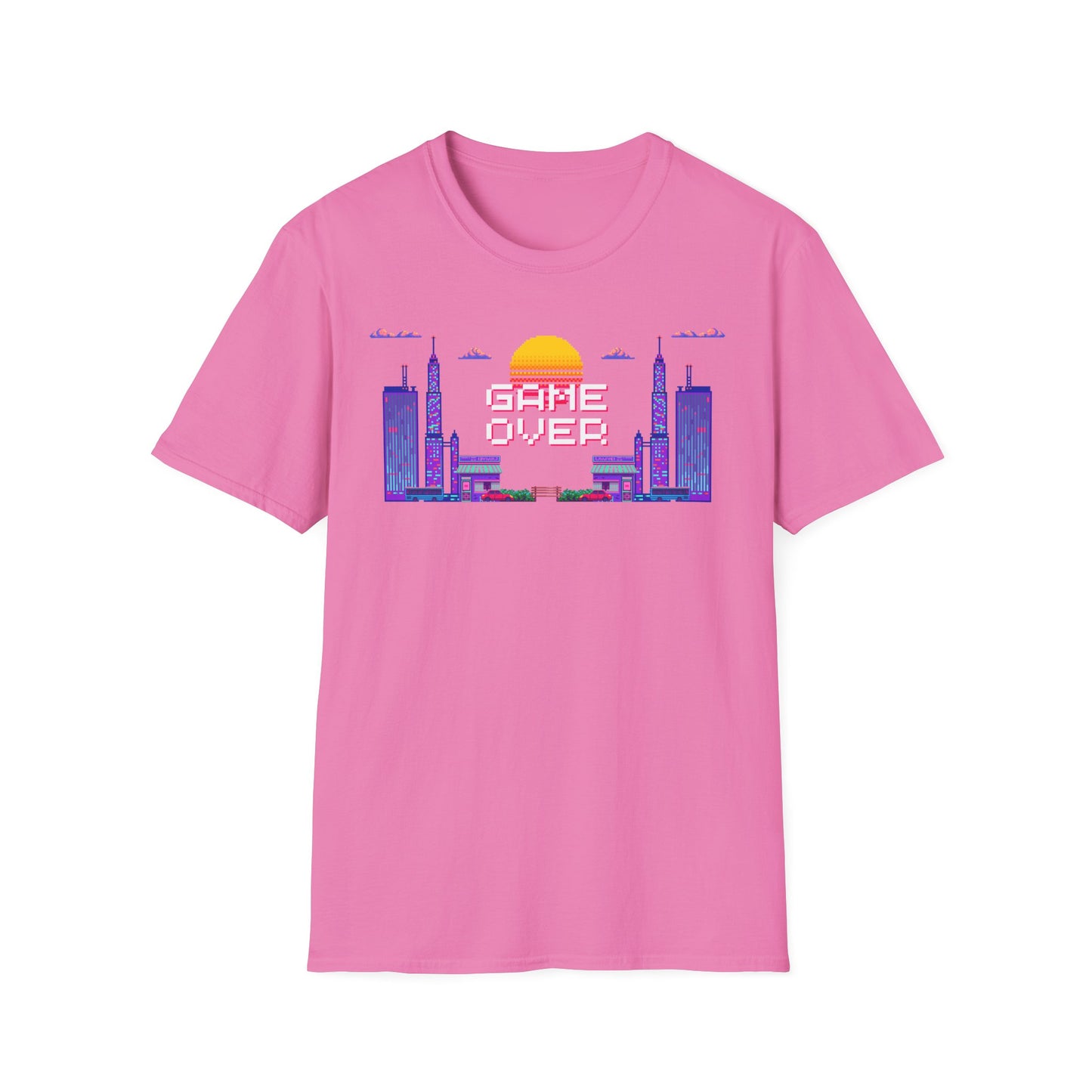 Game Over Sunset Showdown Unisex Softstyle T-Shirt