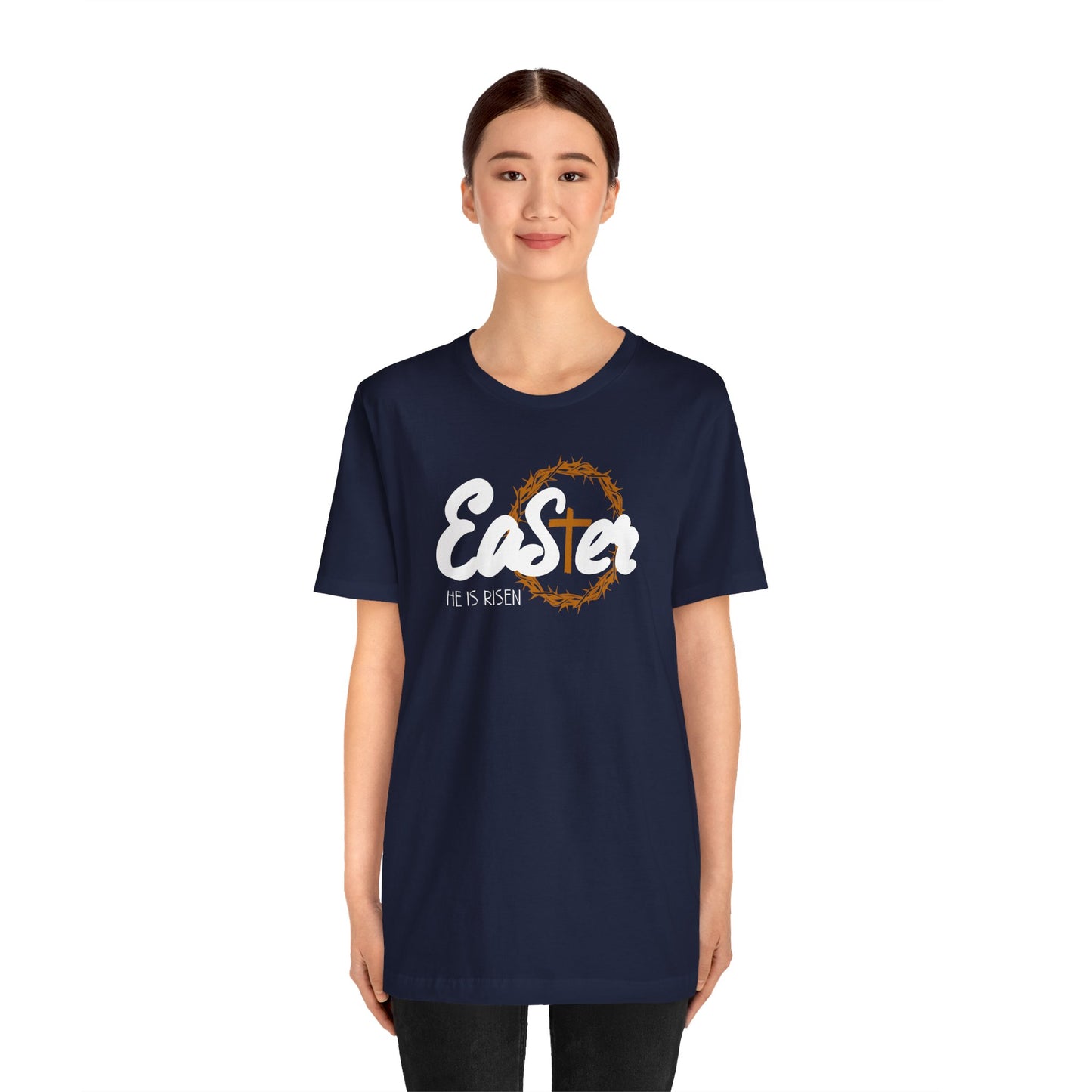 Easter He Is Risen Unisex Jersey Short Sleeve Tee