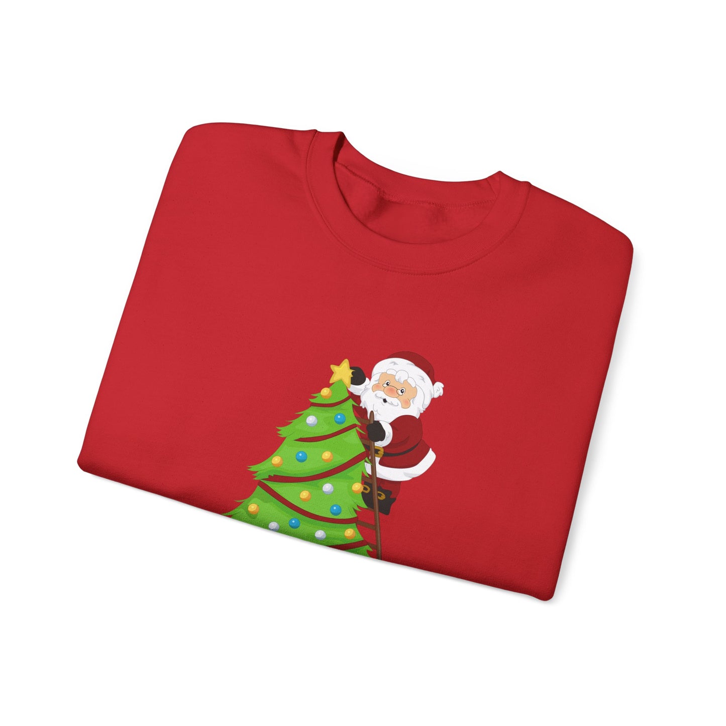 Unisex Heavy Blend Crewneck Sweatshirt Santa Climbing Ladder Merry Christmas π
πβ¨