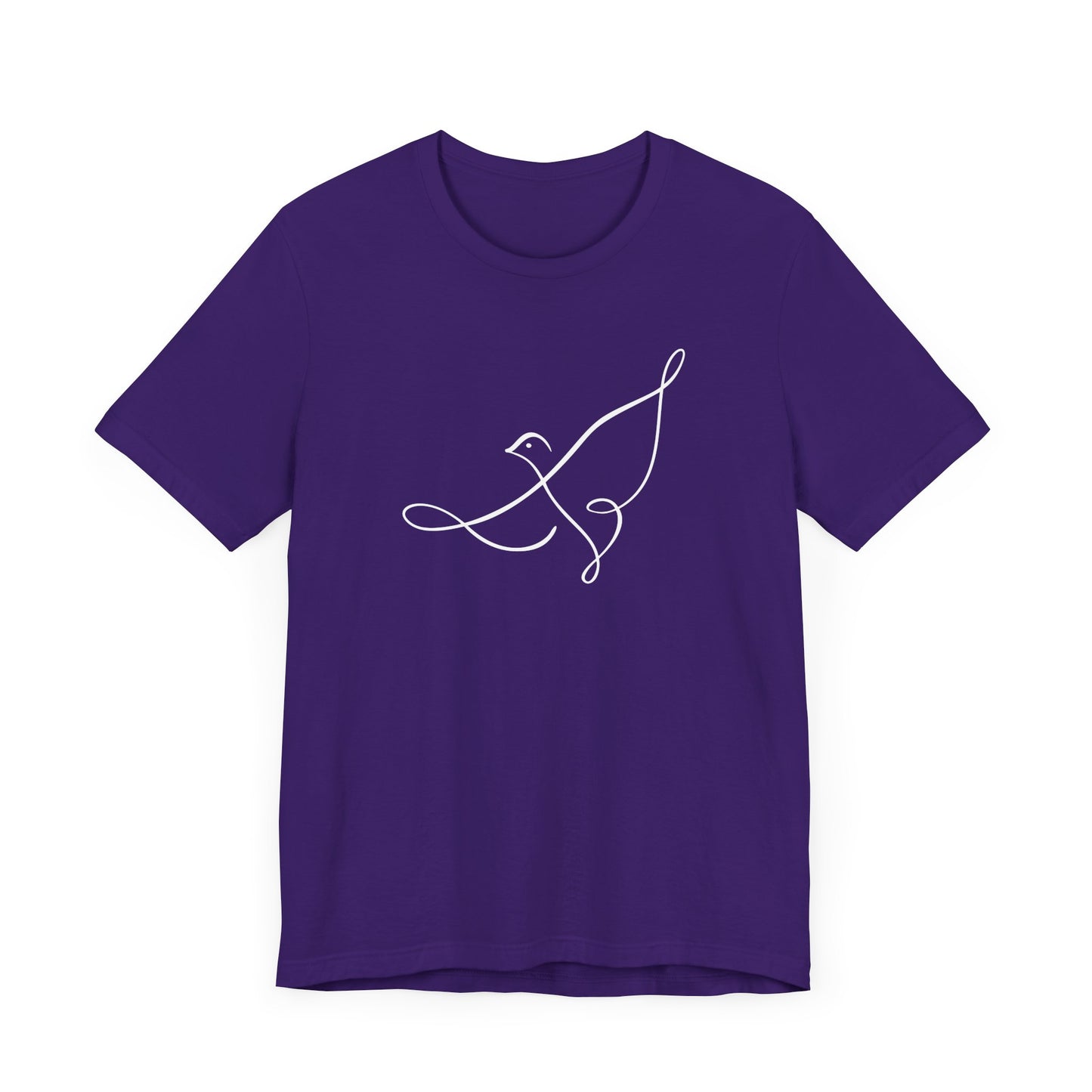 Unisex Jersey Short Sleeve Tee Christian Dove White Print