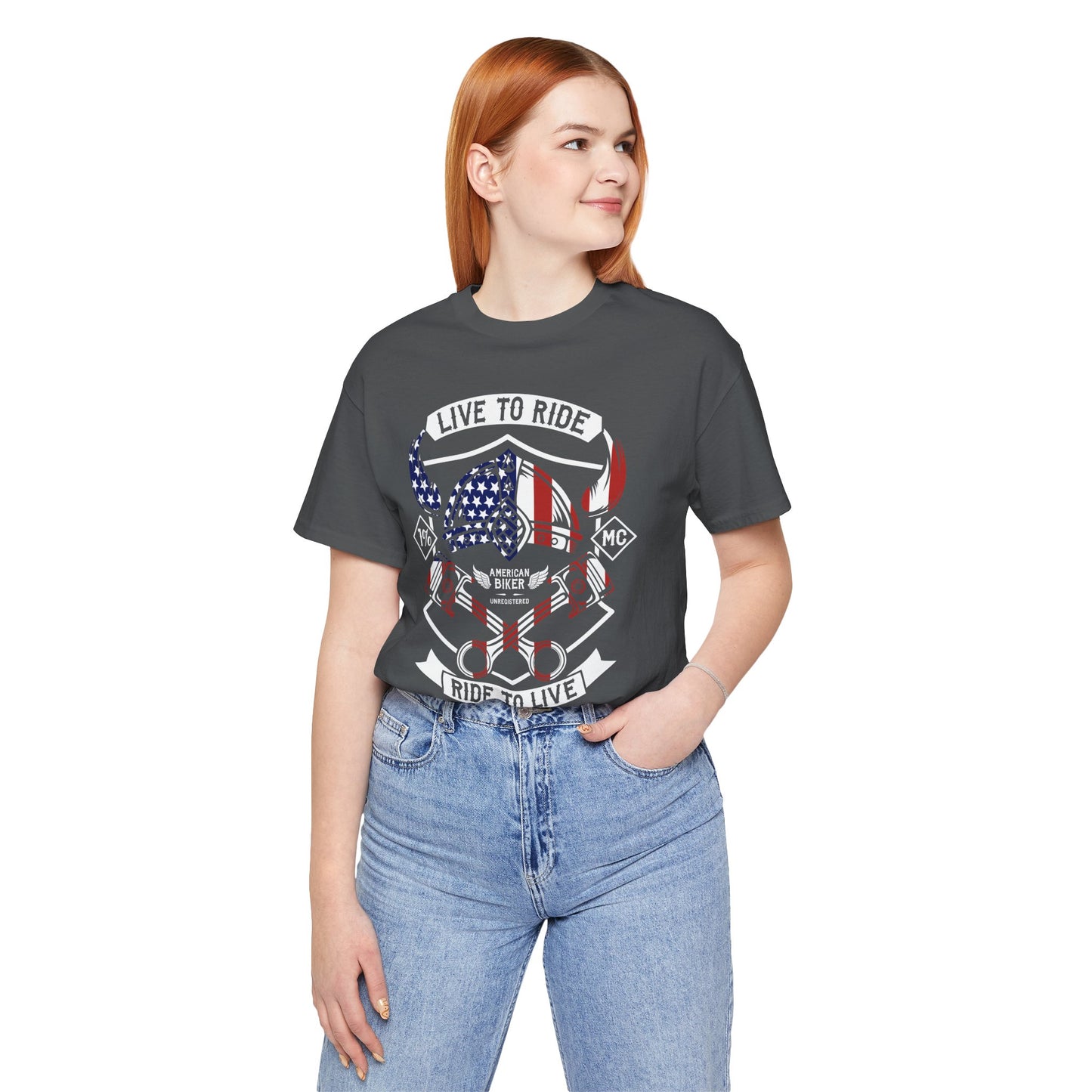 Live To Ride Ride To Live 1% MC Unisex Jersey Short Sleeve Tee