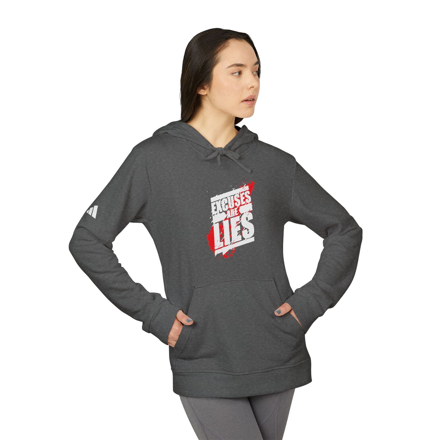 Excuses Are Lies Adidas Unisex Cozy Fleece Hoodie