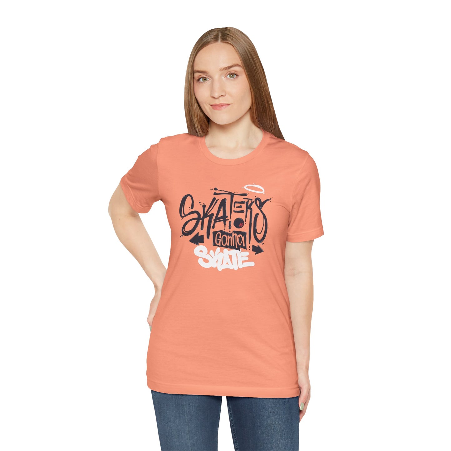 Skaters Gonna Skate Unisex Jersey Short Sleeve Tee