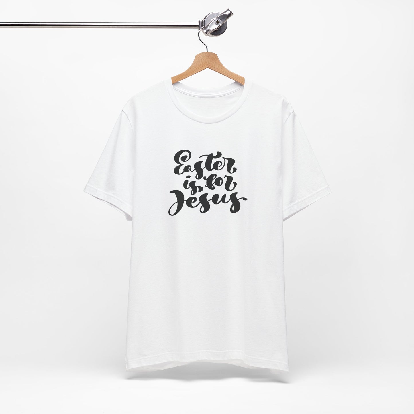 Easter is for Jesus Brush Script Unisex Jersey Short Sleeve Tee