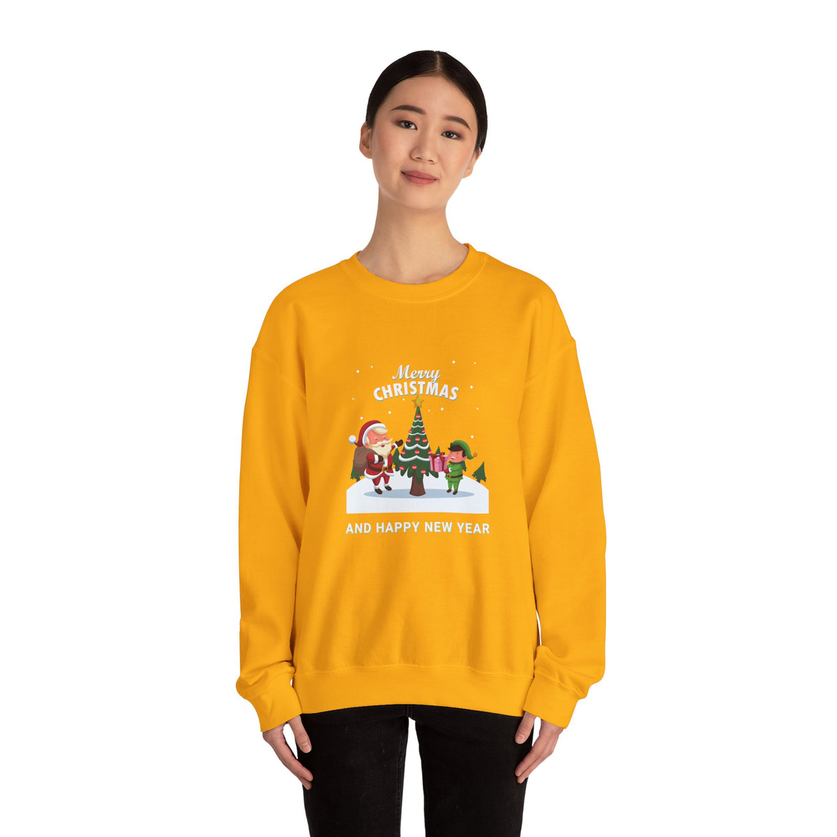 Unisex Heavy Blend Crewneck Sweatshirt Merry Christmas & Happy New Year ππ
β¨