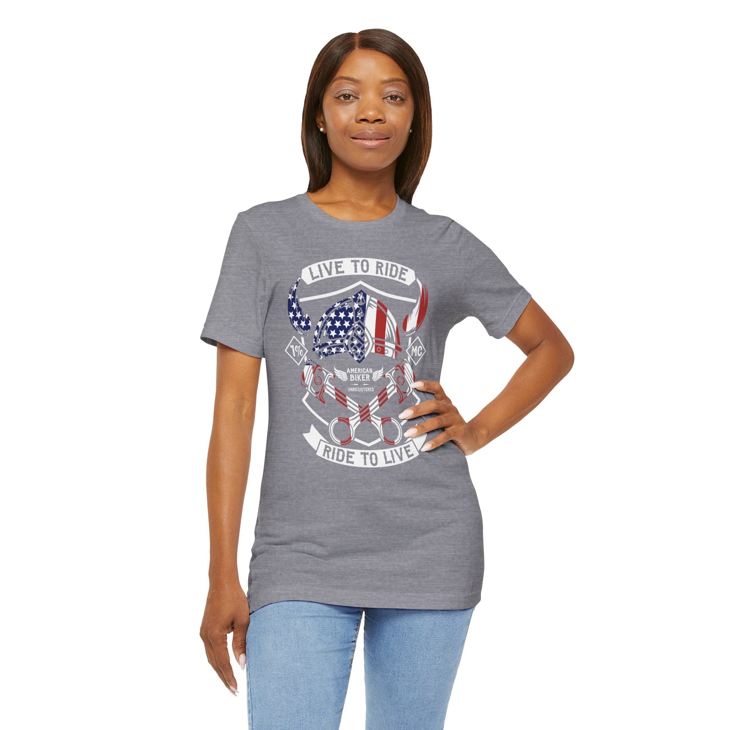 Live To Ride Ride To Live 1% MC Unisex Jersey Short Sleeve Tee