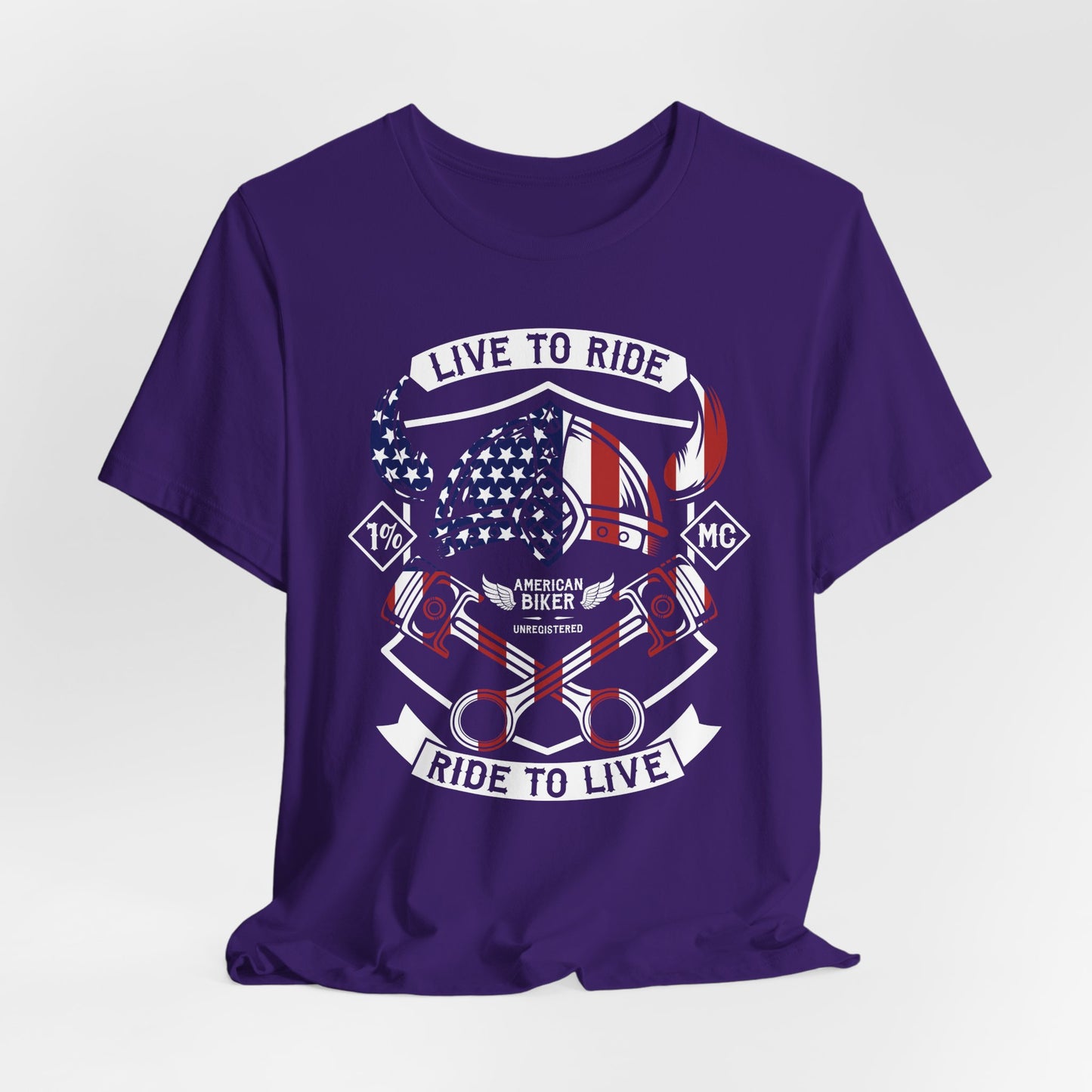 Live To Ride Ride To Live 1% MC Unisex Jersey Short Sleeve Tee