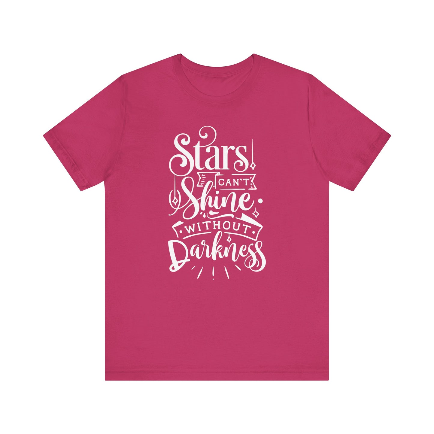Stars Can't Shine Without Darkness Unisex Jersey Short Sleeve Tee